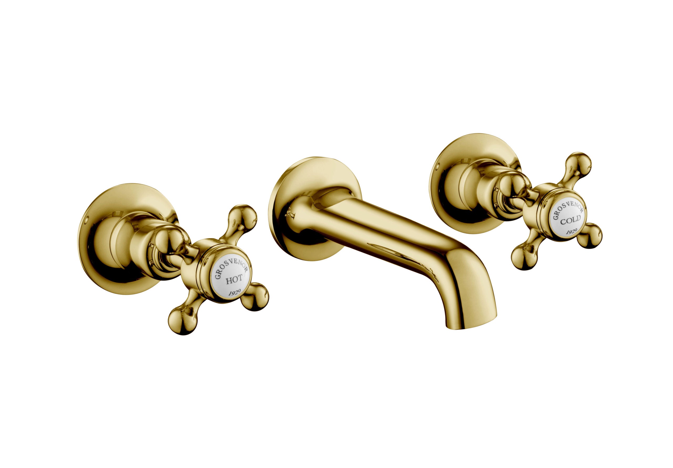 GROSVENOR 3 HOLE WALL MOUNTED BASIN MIXER