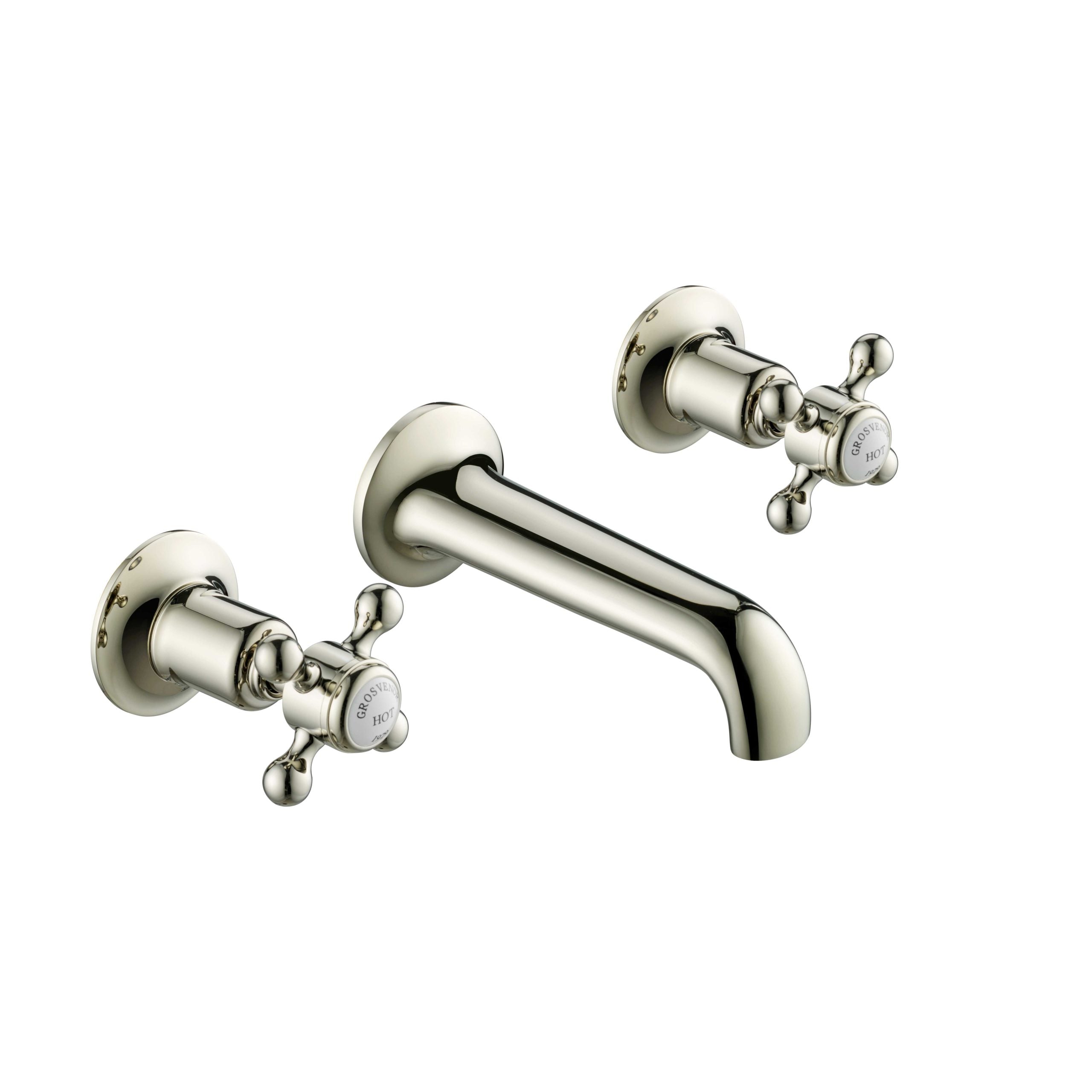 GROSVENOR 3 HOLE WALL MOUNTED BASIN MIXER