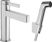 Finoris Single lever basin mixer 110 with bidette hand shower and shower hose 160 cm