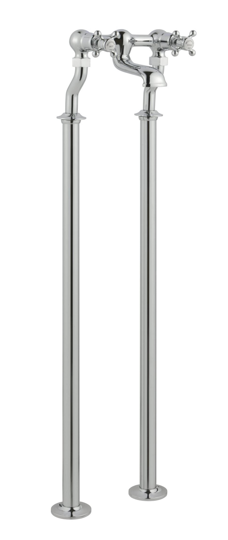 GROSVENOR FREESTANDING BATH FILLER, CHROME