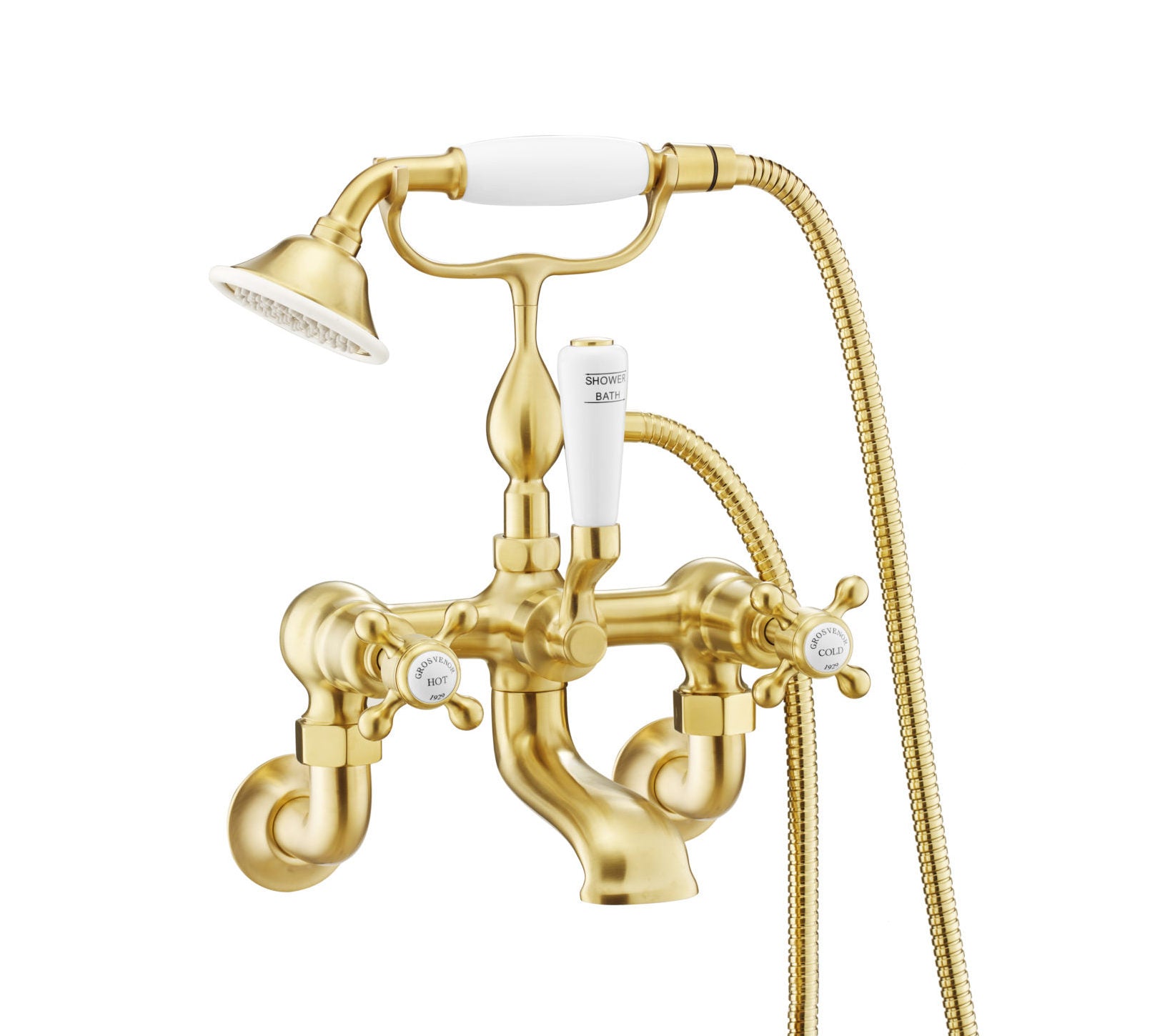 GROSVENOR BATH SHOWER MIXER WALL MOUNTED WITH KIT