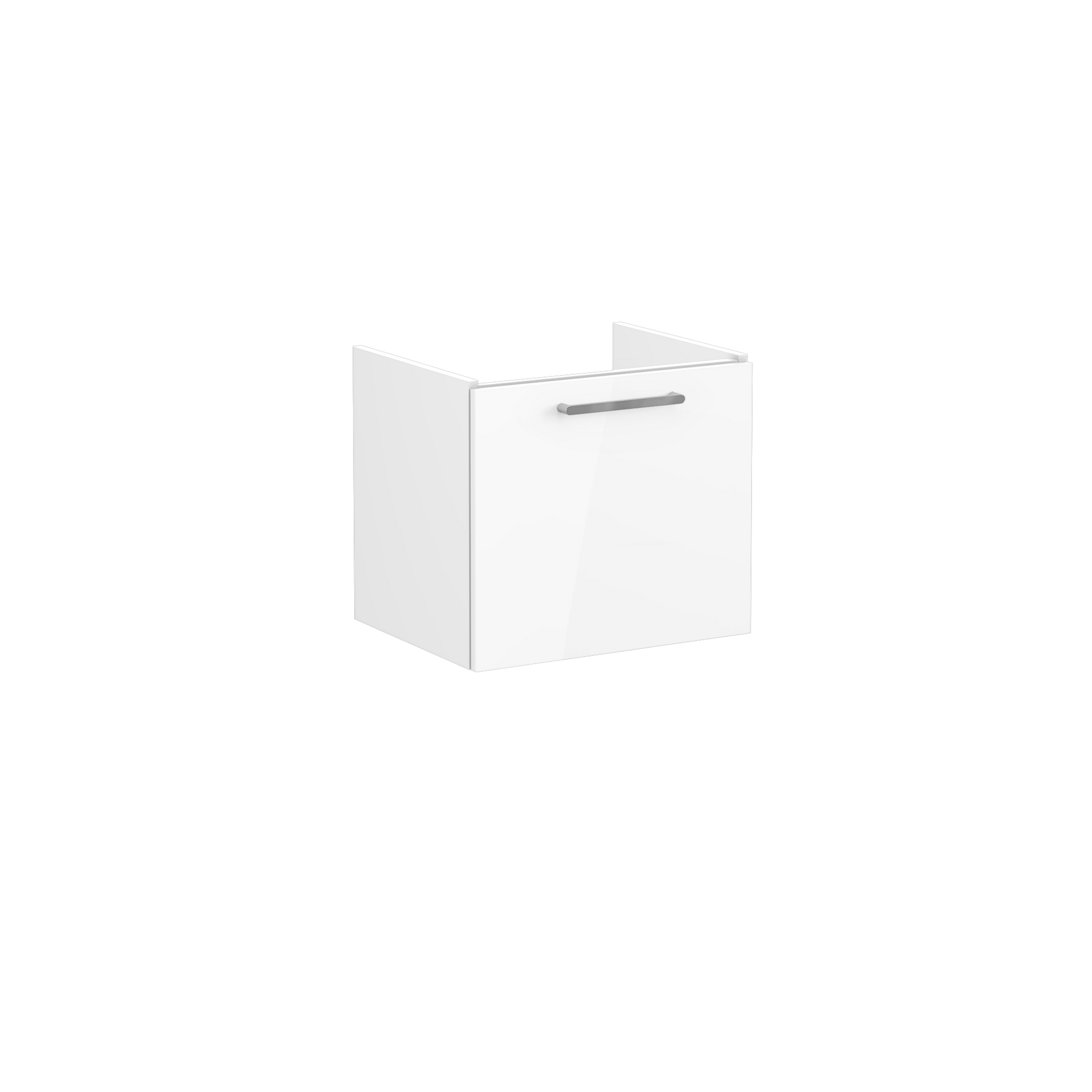 Root Washbasin Unit, With One Drawer, High Gloss White, Without Washbasin