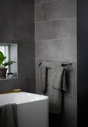 BOSTON DOUBLE TOWEL RAIL 600MM CHROME