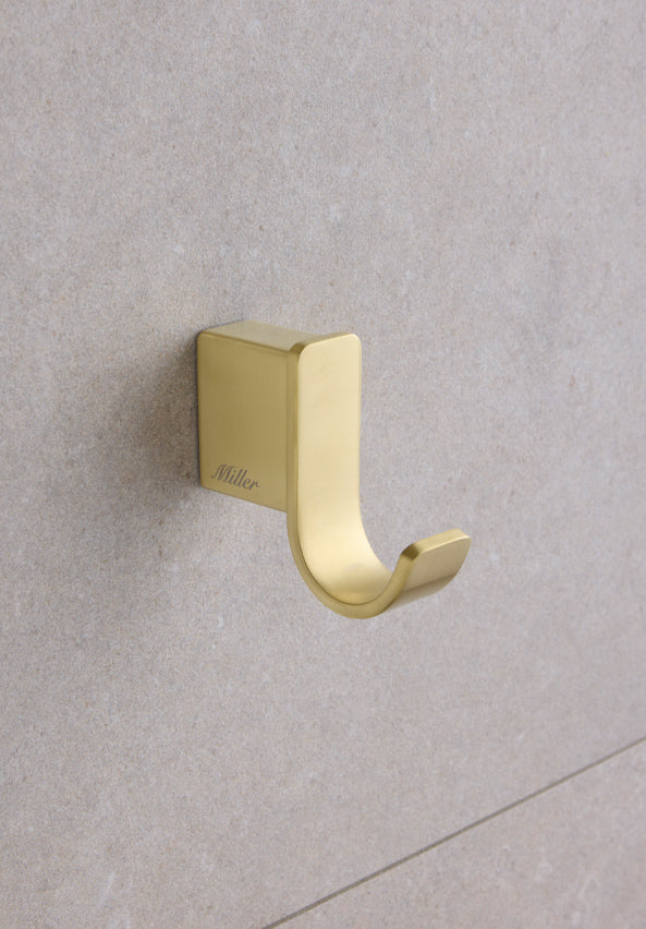 ORLANDO HOOK BRUSHED BRASS