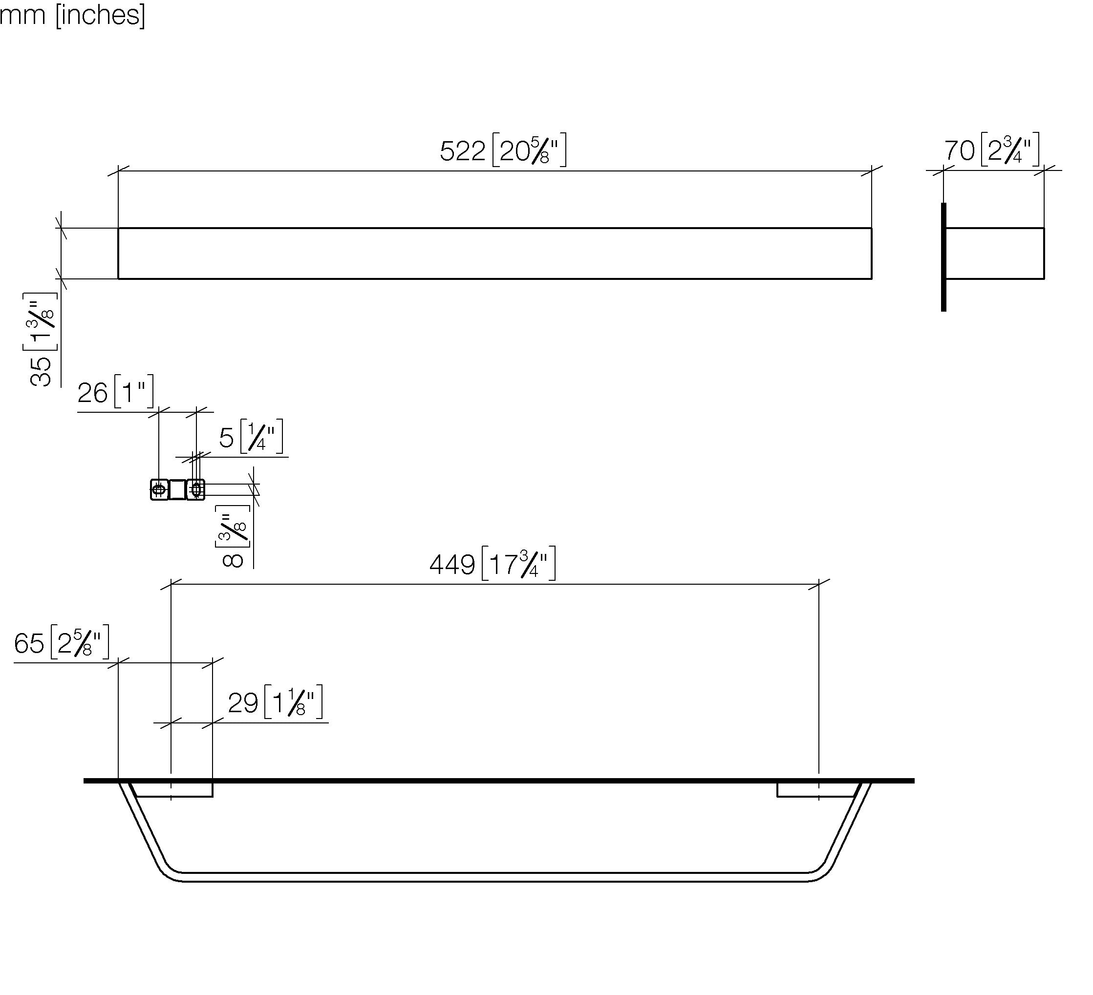 Cl 1 Towel Bar Chrome