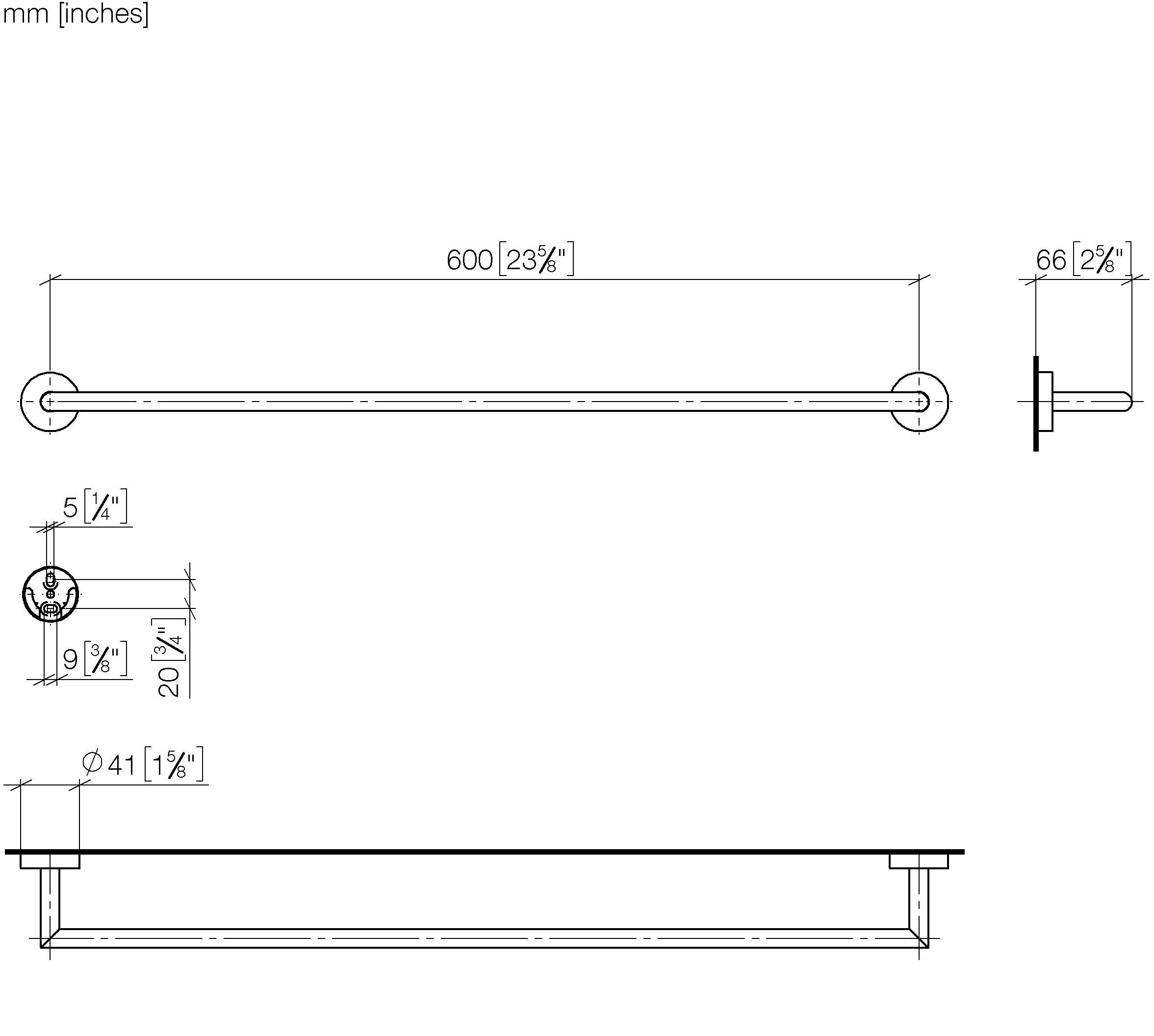 Towel Bar Chrome III