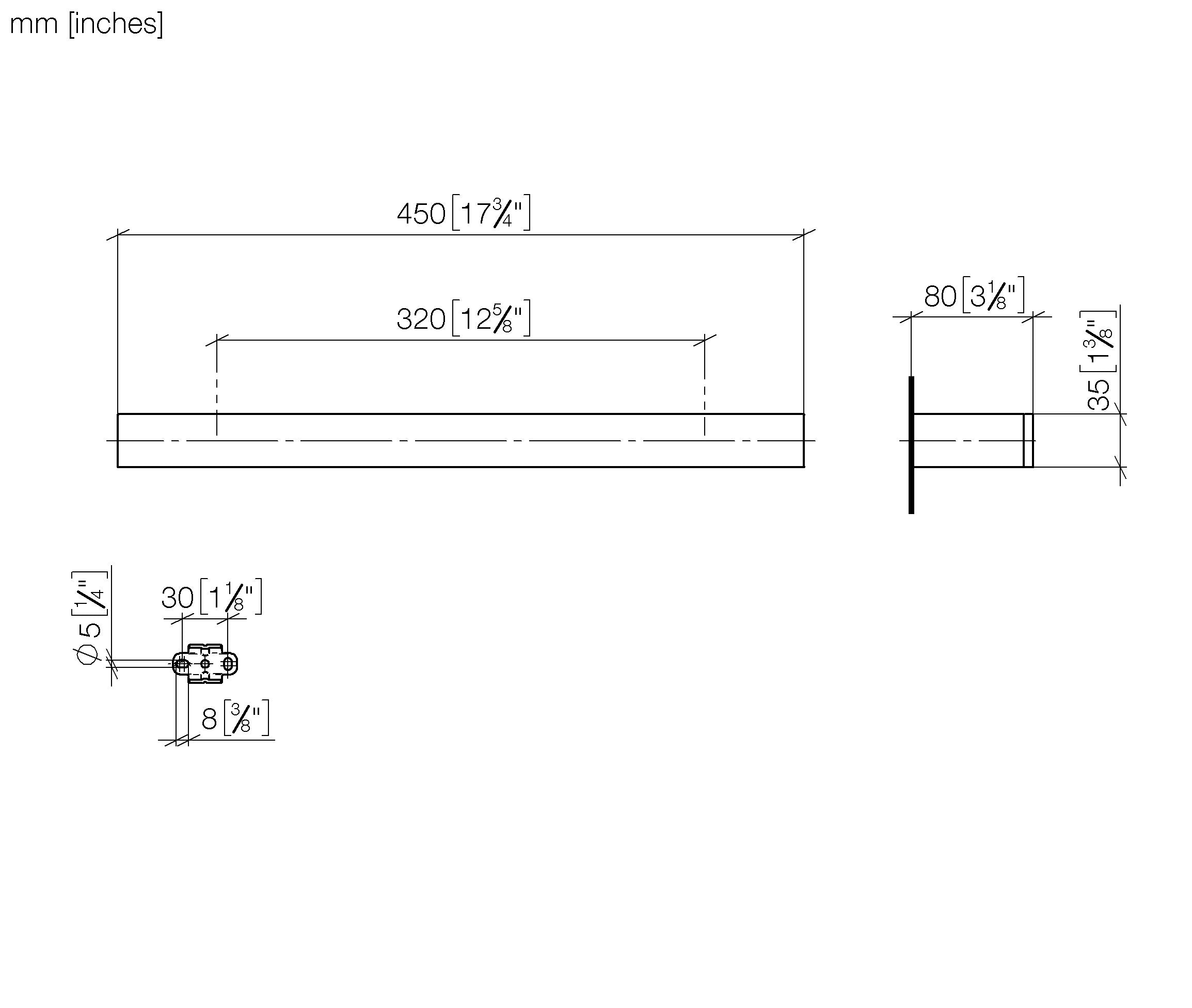 Series Specific Towel Bar Chrome