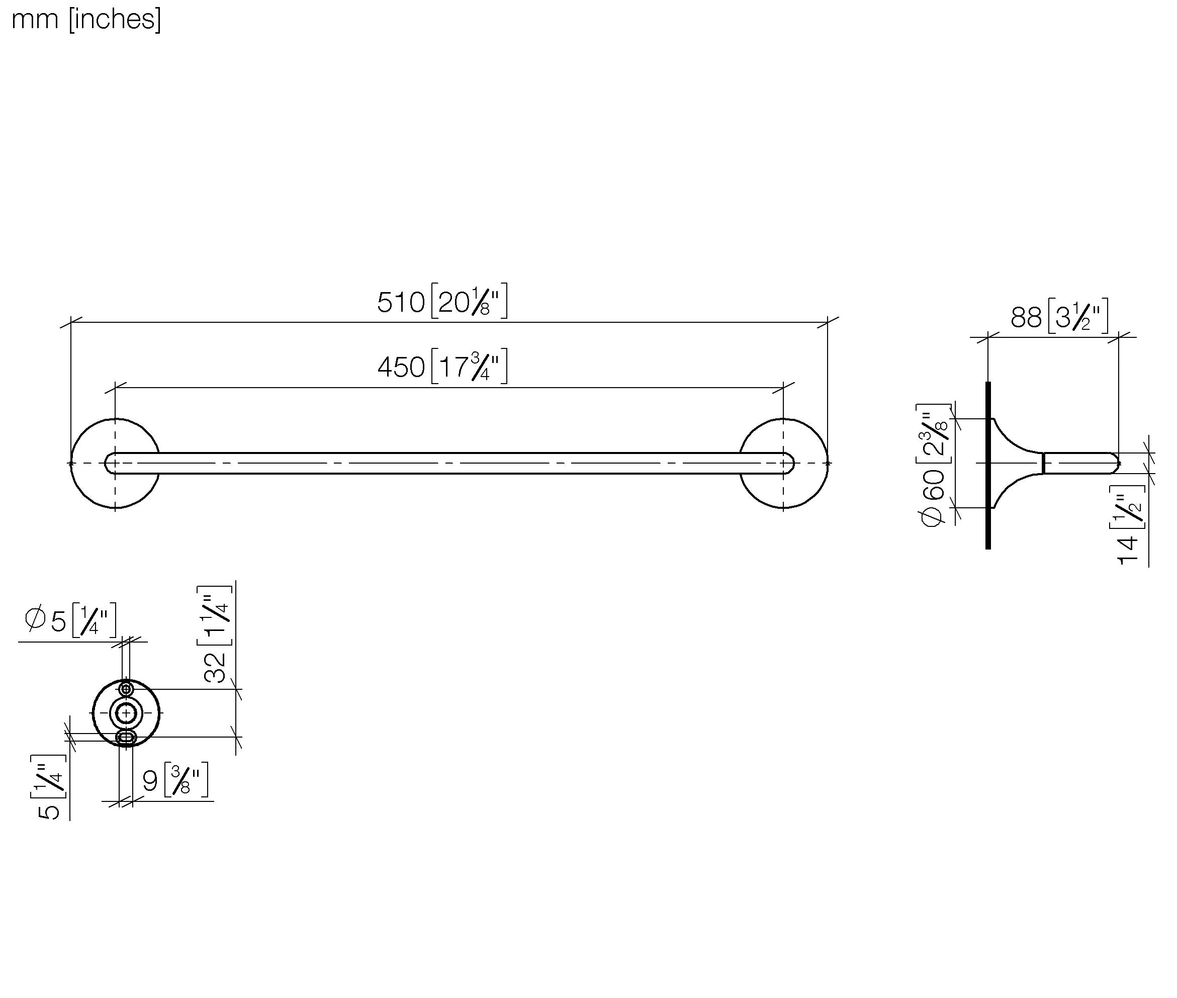 Vaia Towel Bar Chrome II