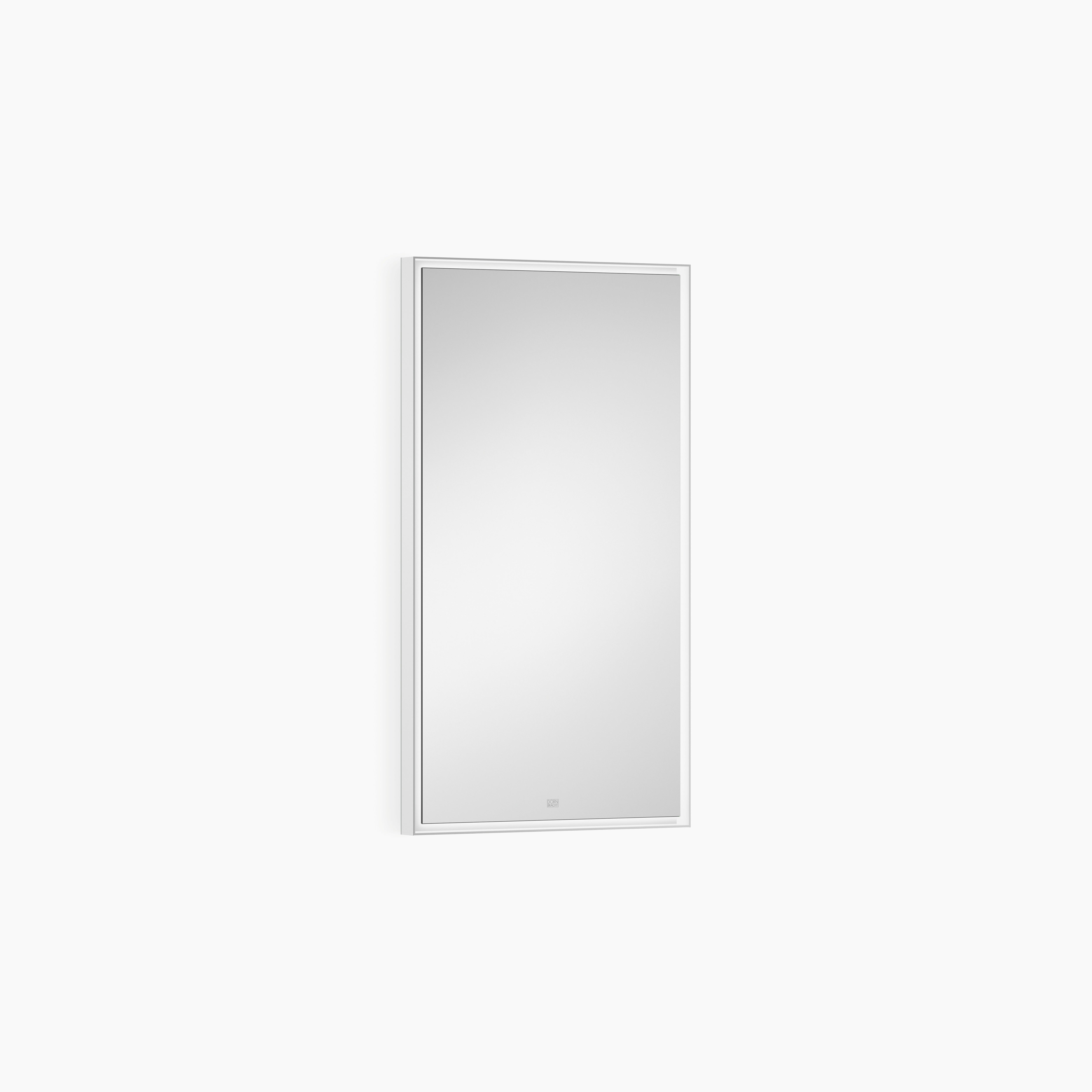 Lighted Mirror Angular Matte White