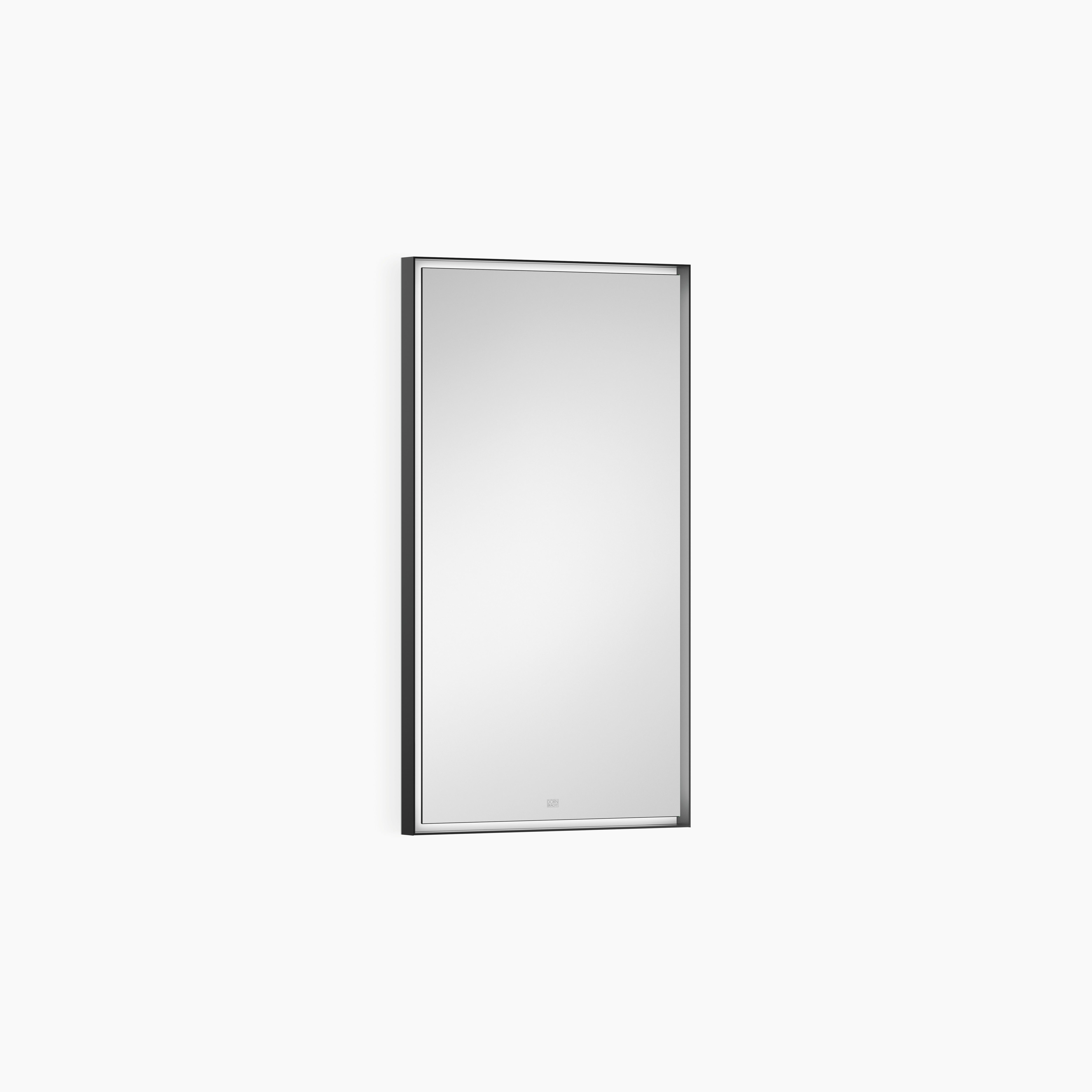 Lighted Mirror Angular Matte Black