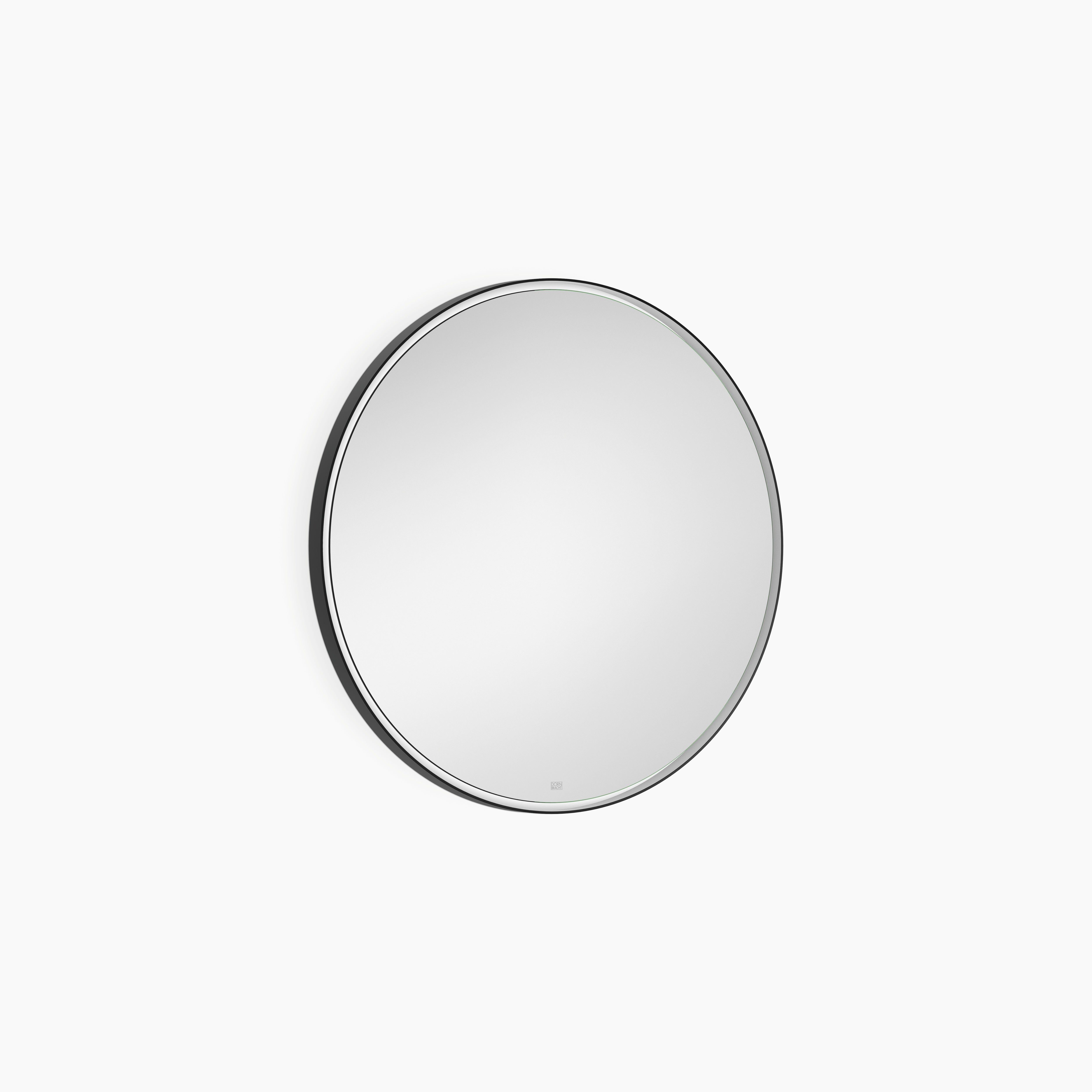 Lighted Mirror Round Matte Black II
