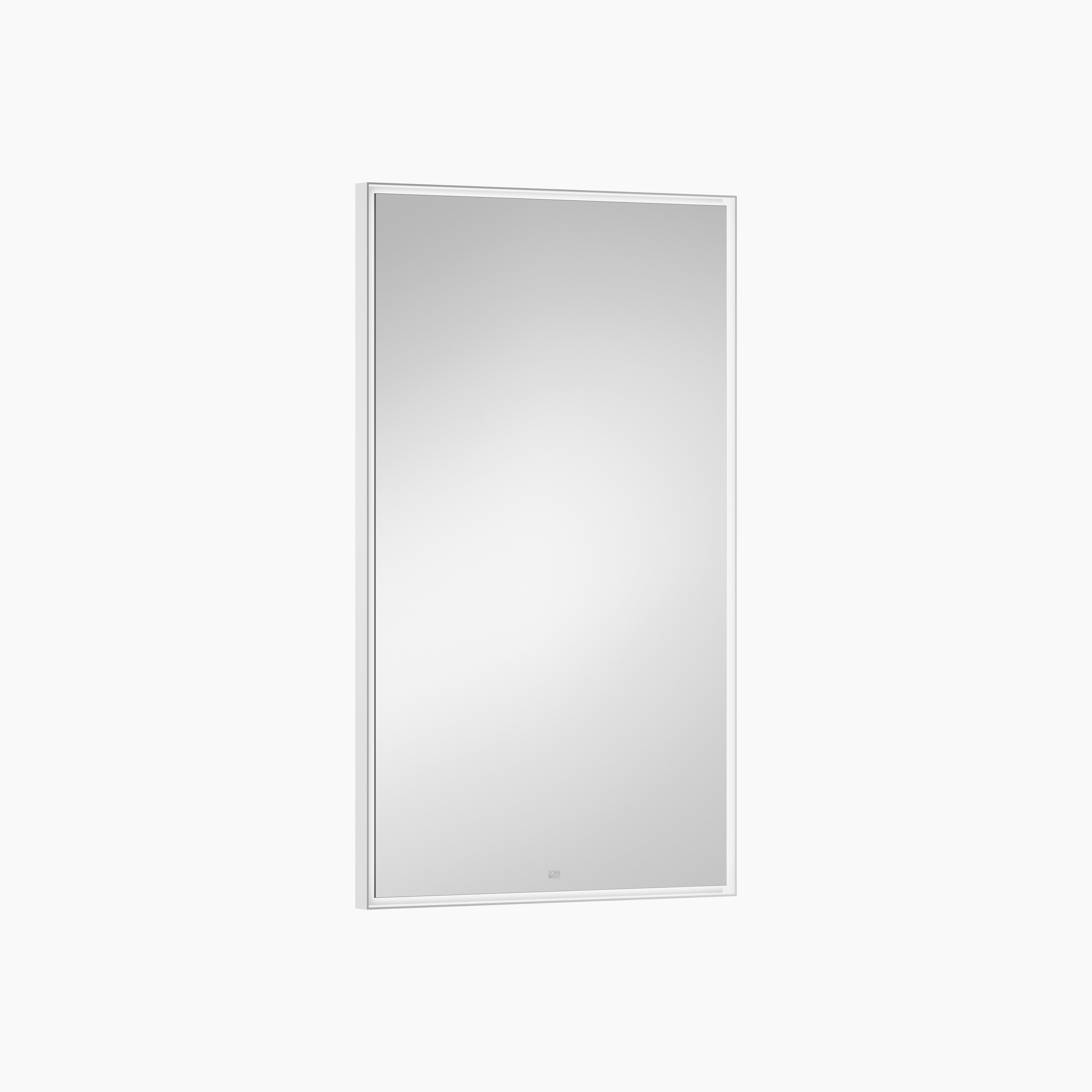 Lighted Mirror Angular Matte White II
