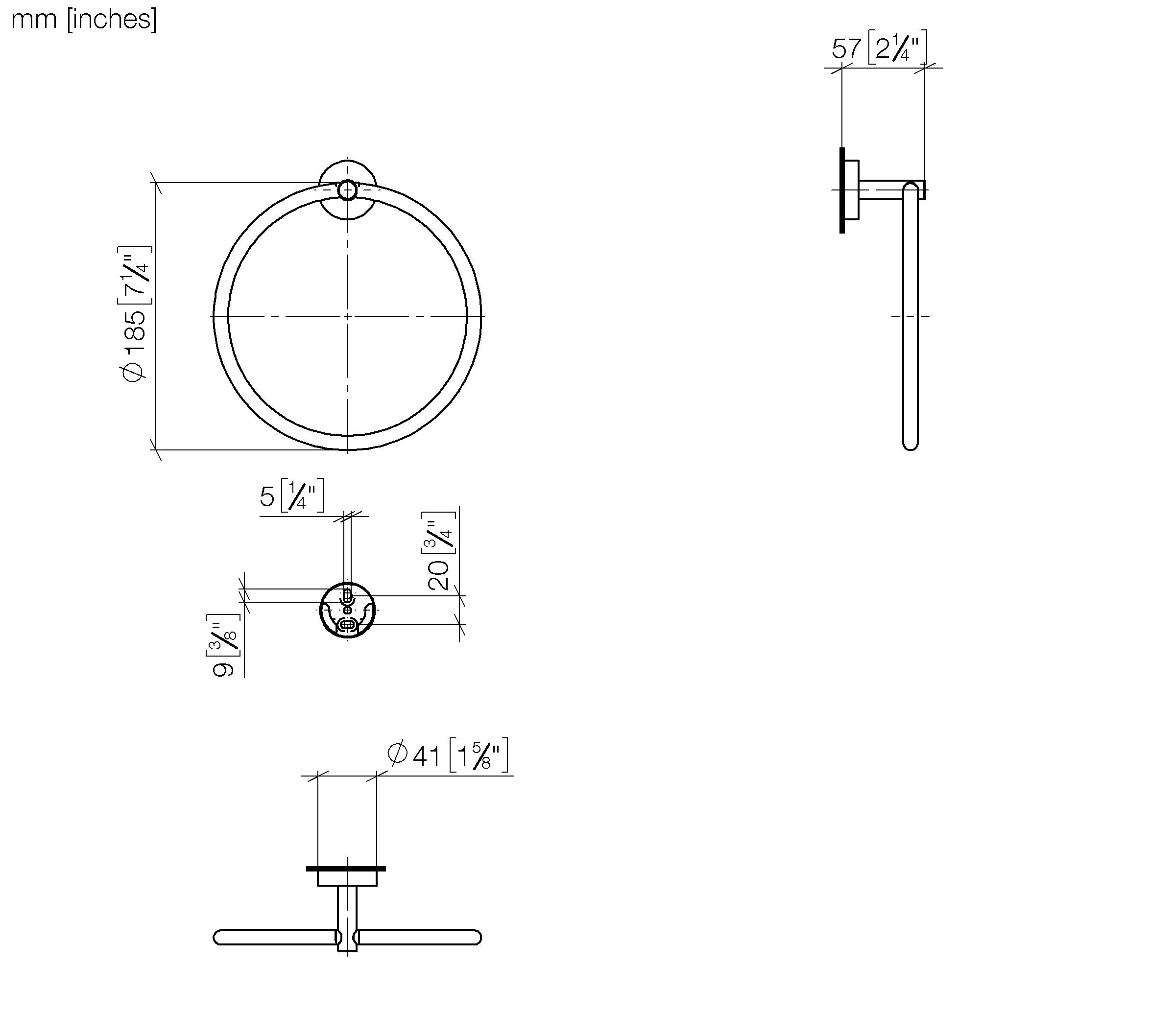 Towel Ring Round Chrome