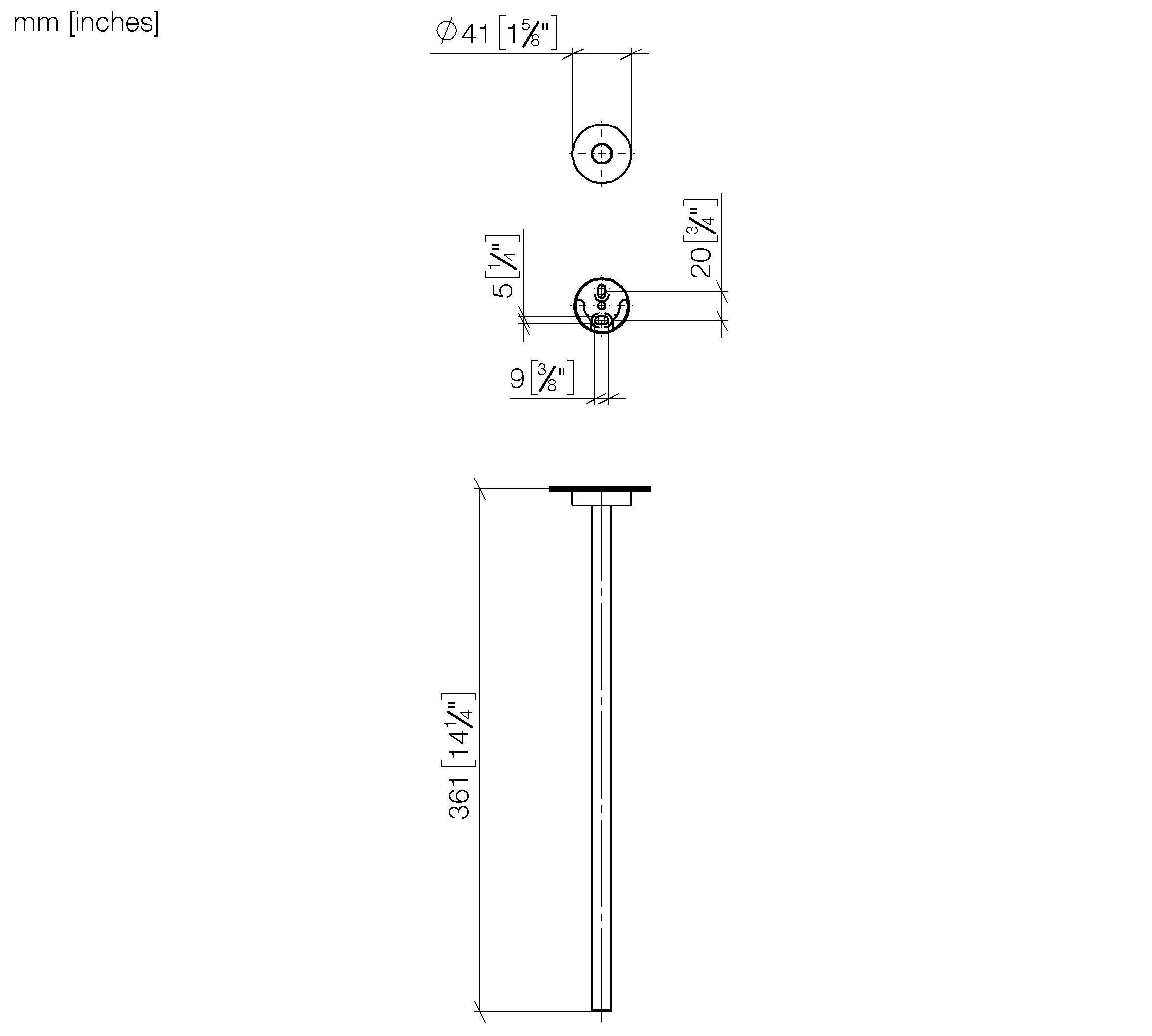 Towel Bar 1 Piece Non Swivel Chrome III