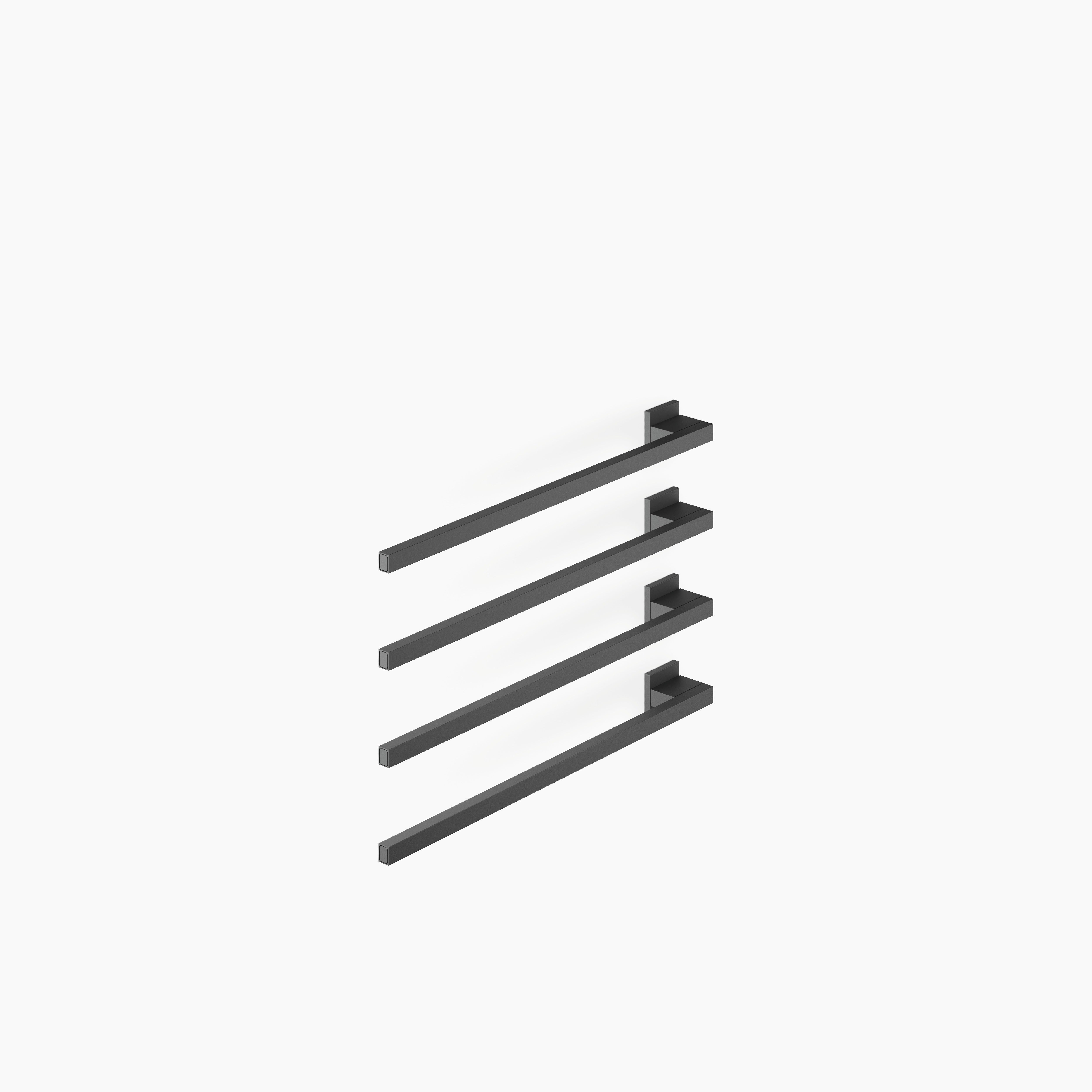 Towel Warmer 4 Fold Projection Left Without Control Element Chrome II
