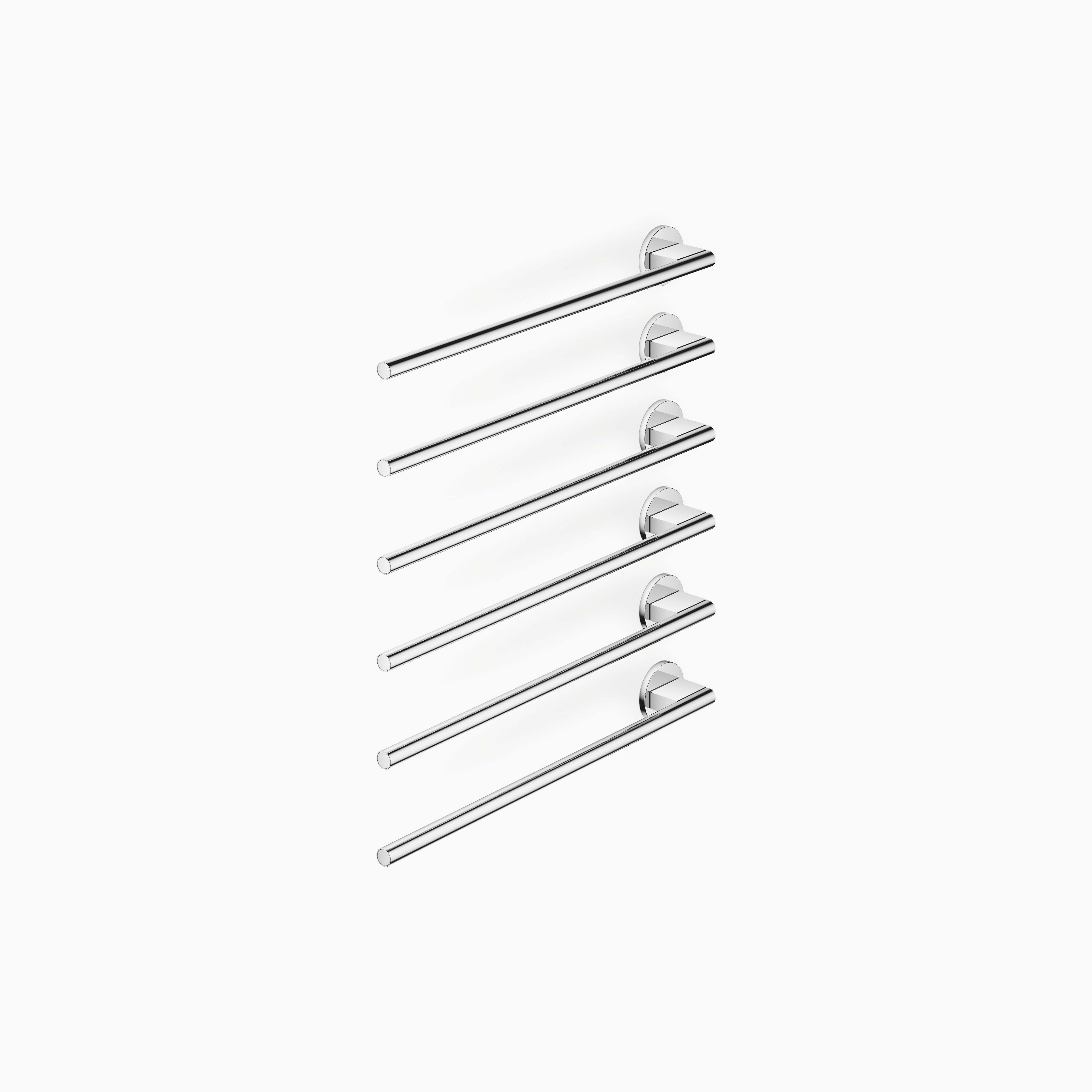 Towel Warmer 6 Fold Projection Left Without Control Element Chrome