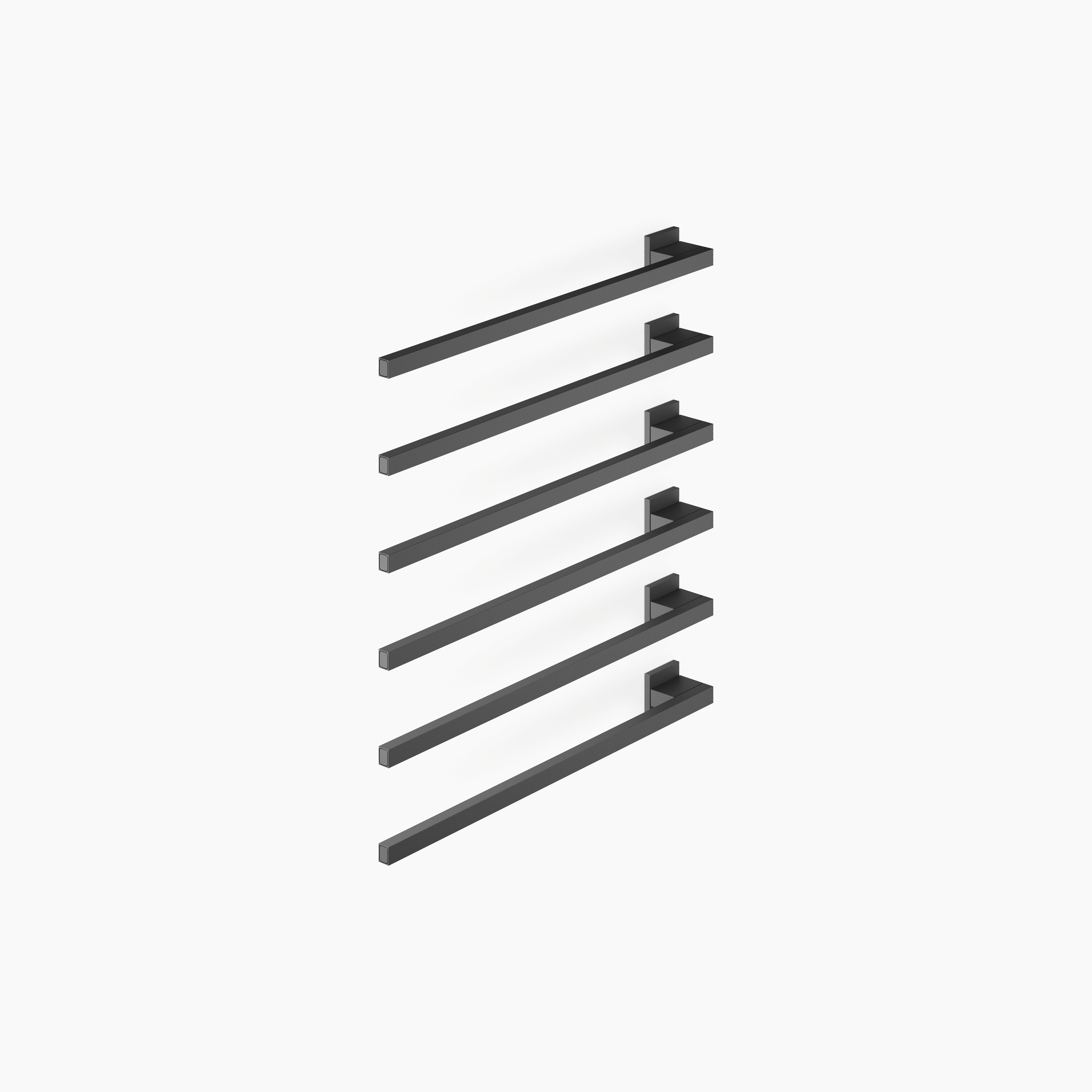 Towel Warmer 6 Fold Projection Left Without Control Element Chrome II