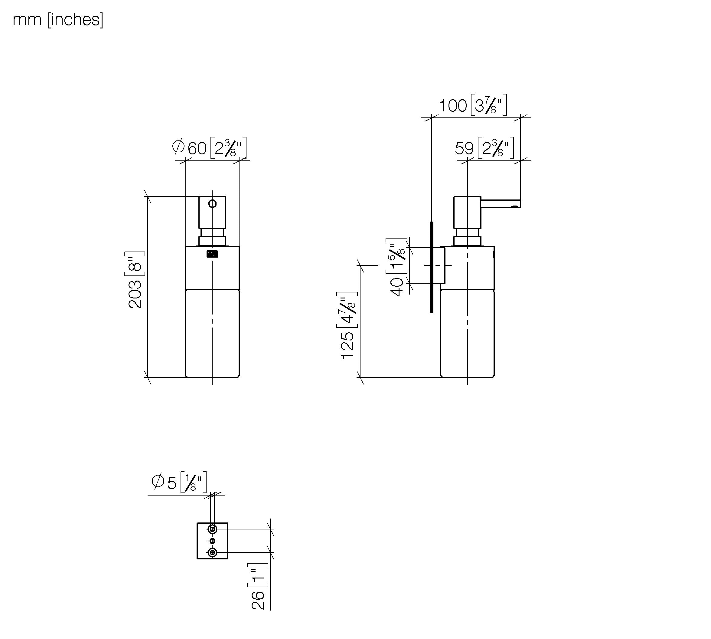 Dispenser Wall Model Chrome