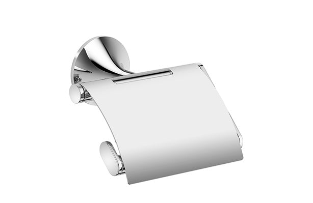 Vaia Tissue Holder With Cover Brushed Bronze