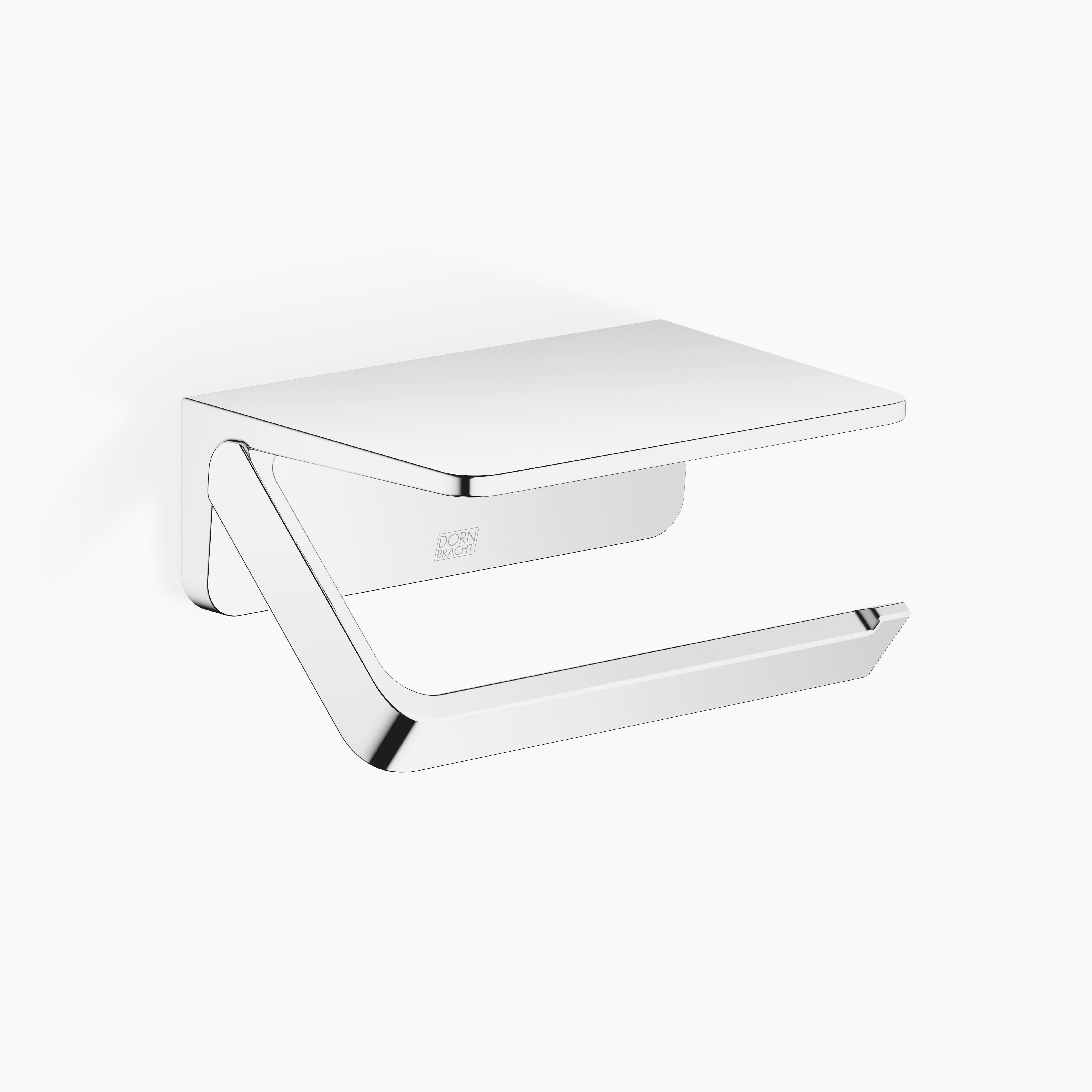 Tissue Holder With Shelf Chrome