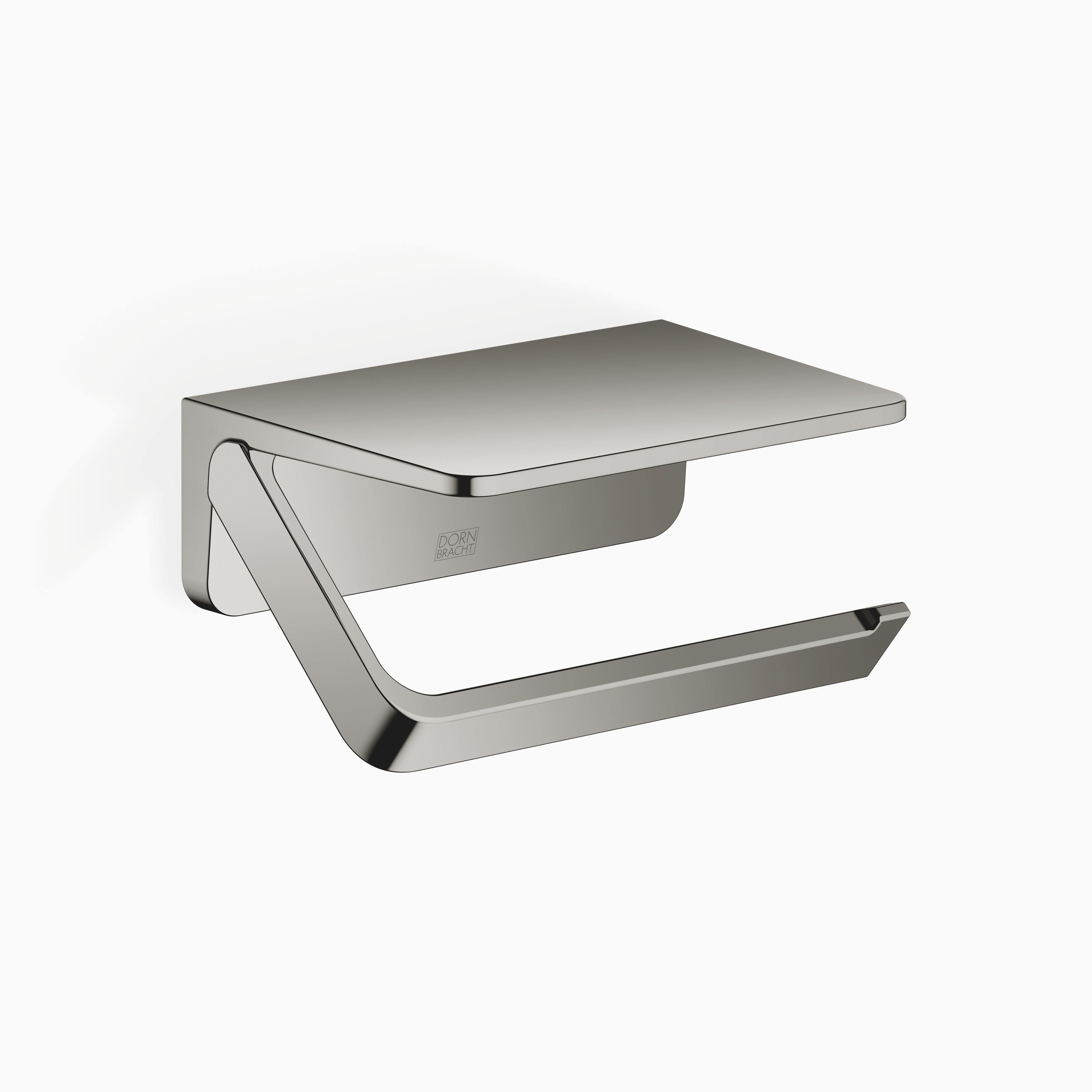 Tissue Holder With Shelf Chrome