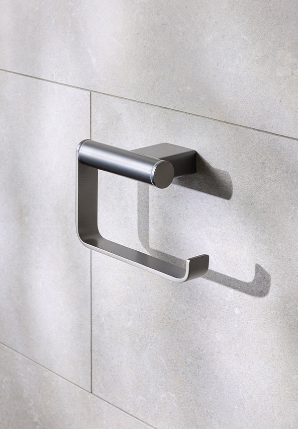 MIAMI TOILET ROLL HOLDER GUN METAL