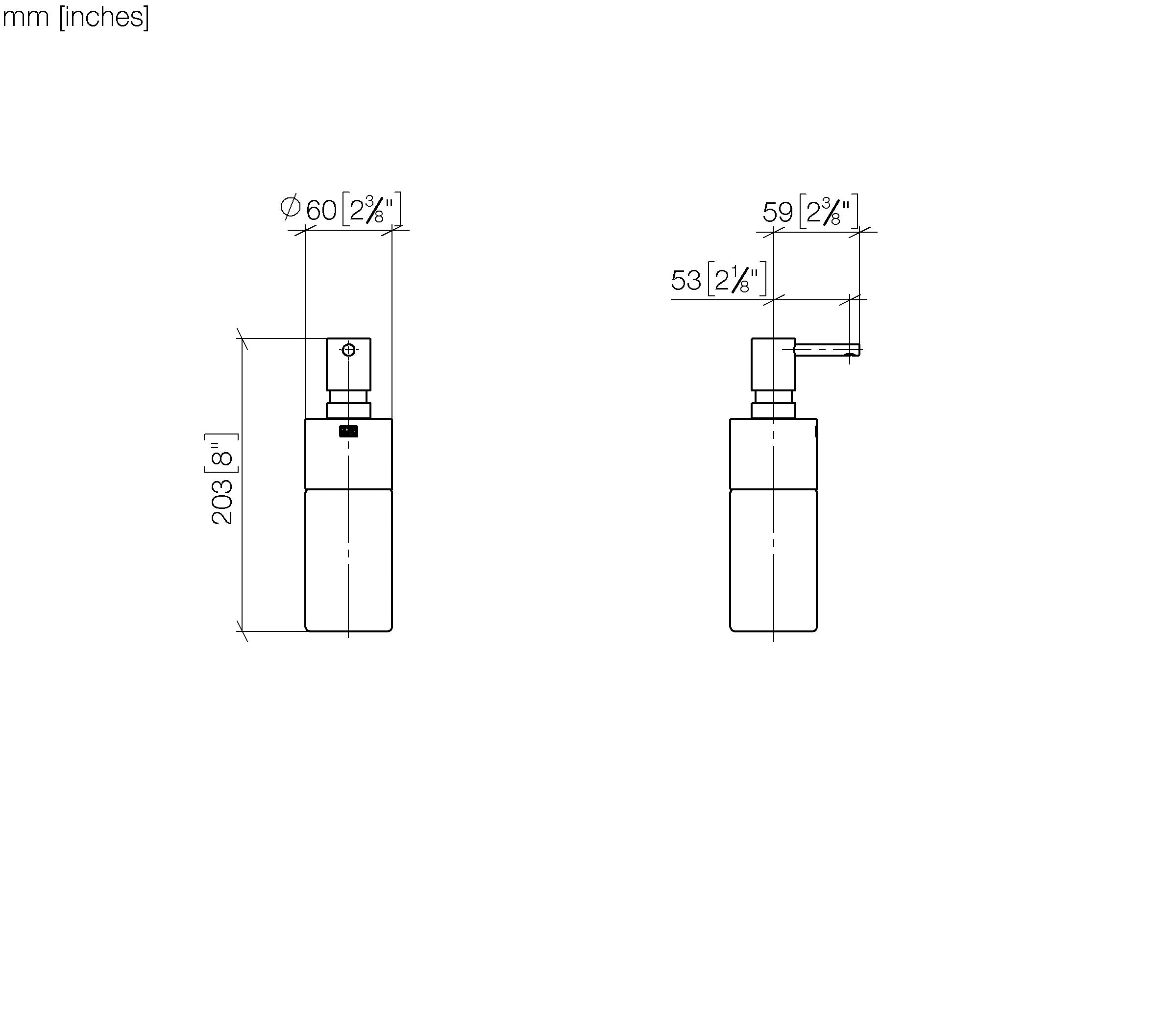 Dispenser Free Standing Model Chrome