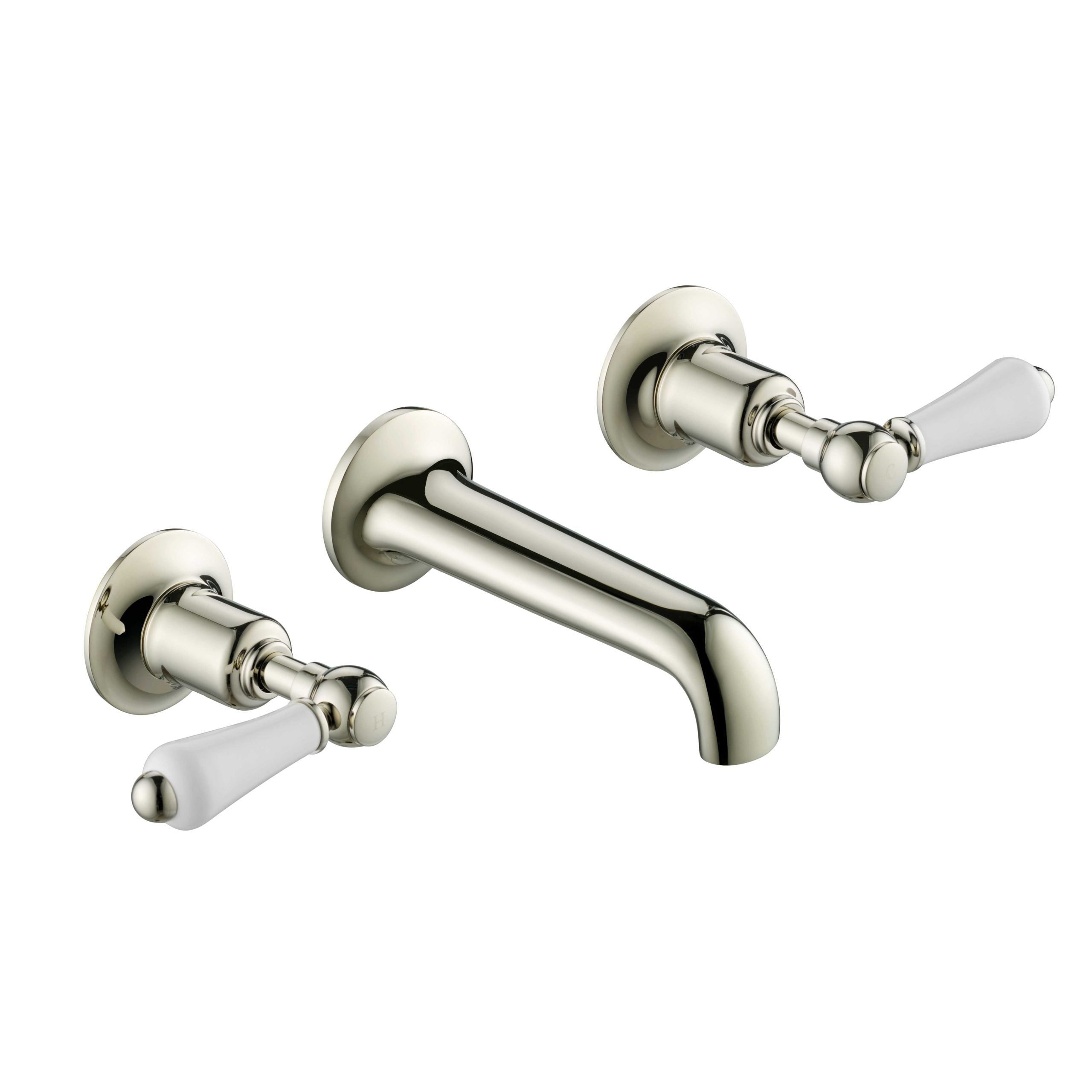 GROSVENOR LEVER 3 HOLE WALL MOUNTED BASIN MIXER
