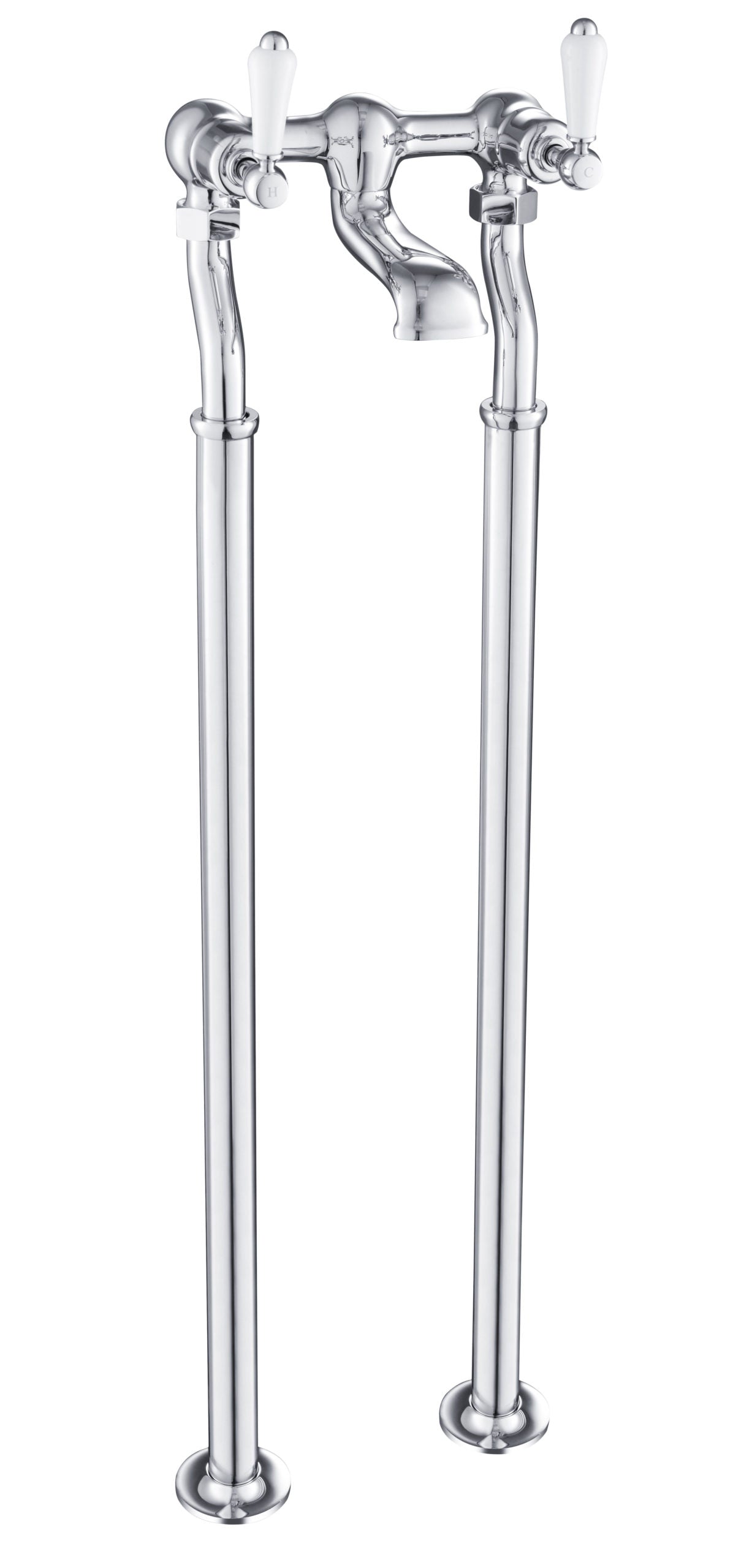 GROSVENOR LEVER FREESTANDING BATH FILLER, CHROME