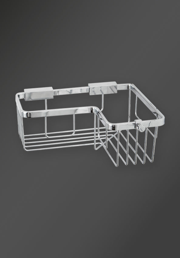 CORNER BASKET ANGLED CHROME