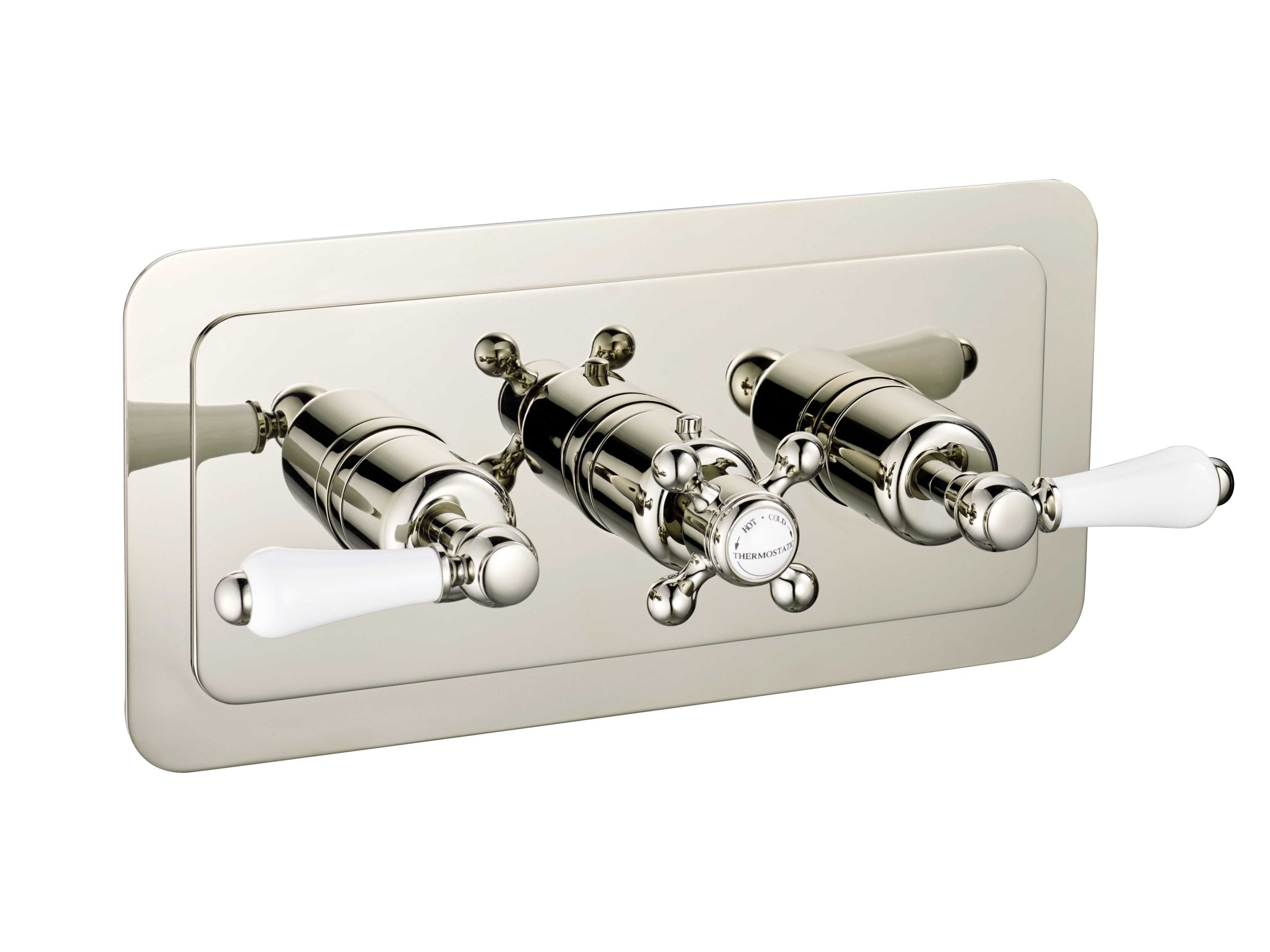 GROSVENOR LEVER THERMOSTATIC CONCEALED 3 OUTLET SHOWER VALVE HORIZONTAL