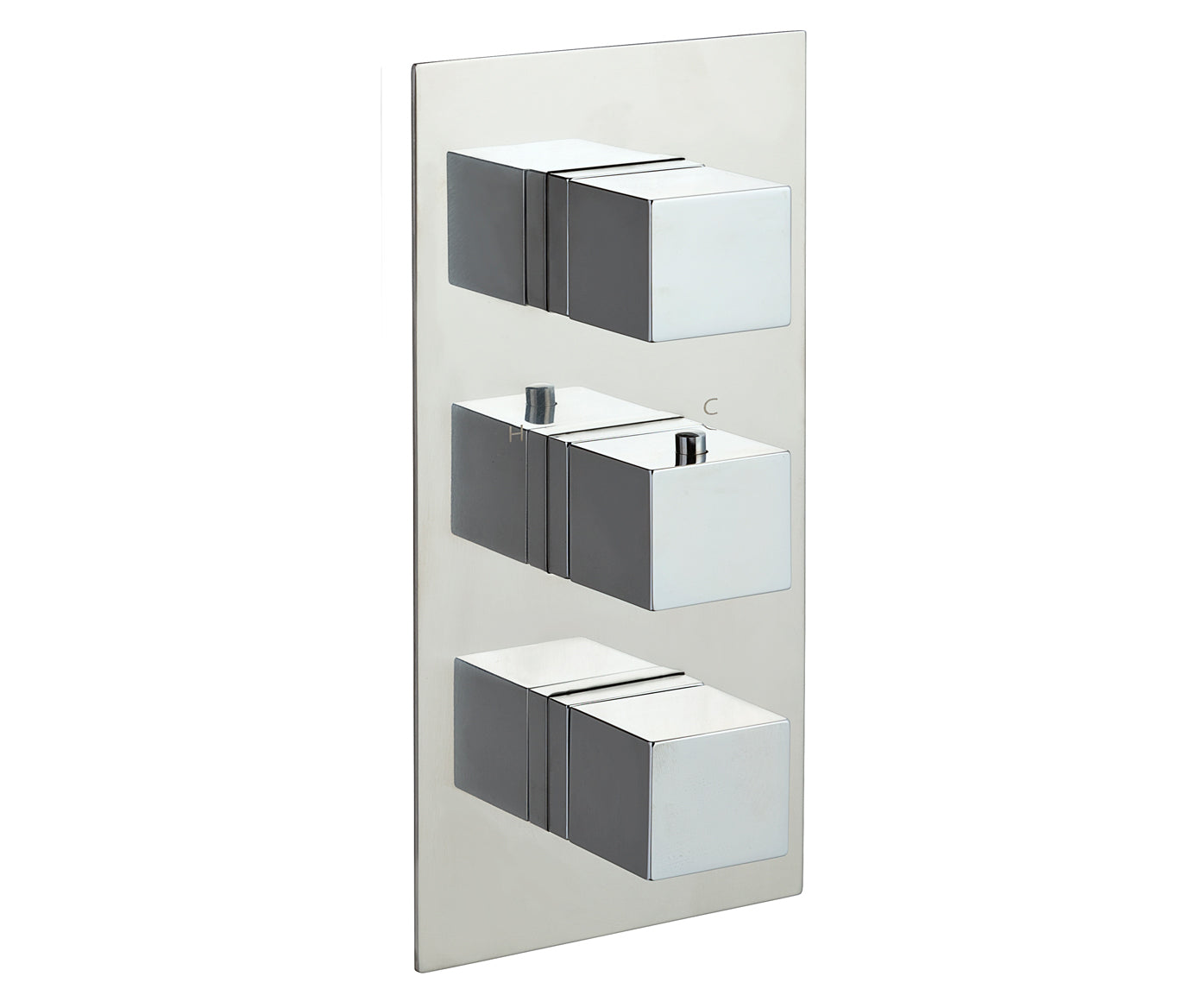 ATHENA SQUARE SHOWER VALVE 3 HANDLES - 3 OUTLETS