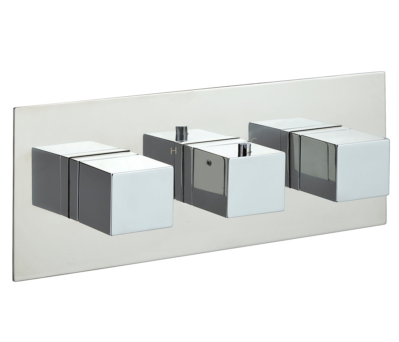 ATHENA SQUARE HORIZONTAL SHOWER VALVE 2 OUTLETS
