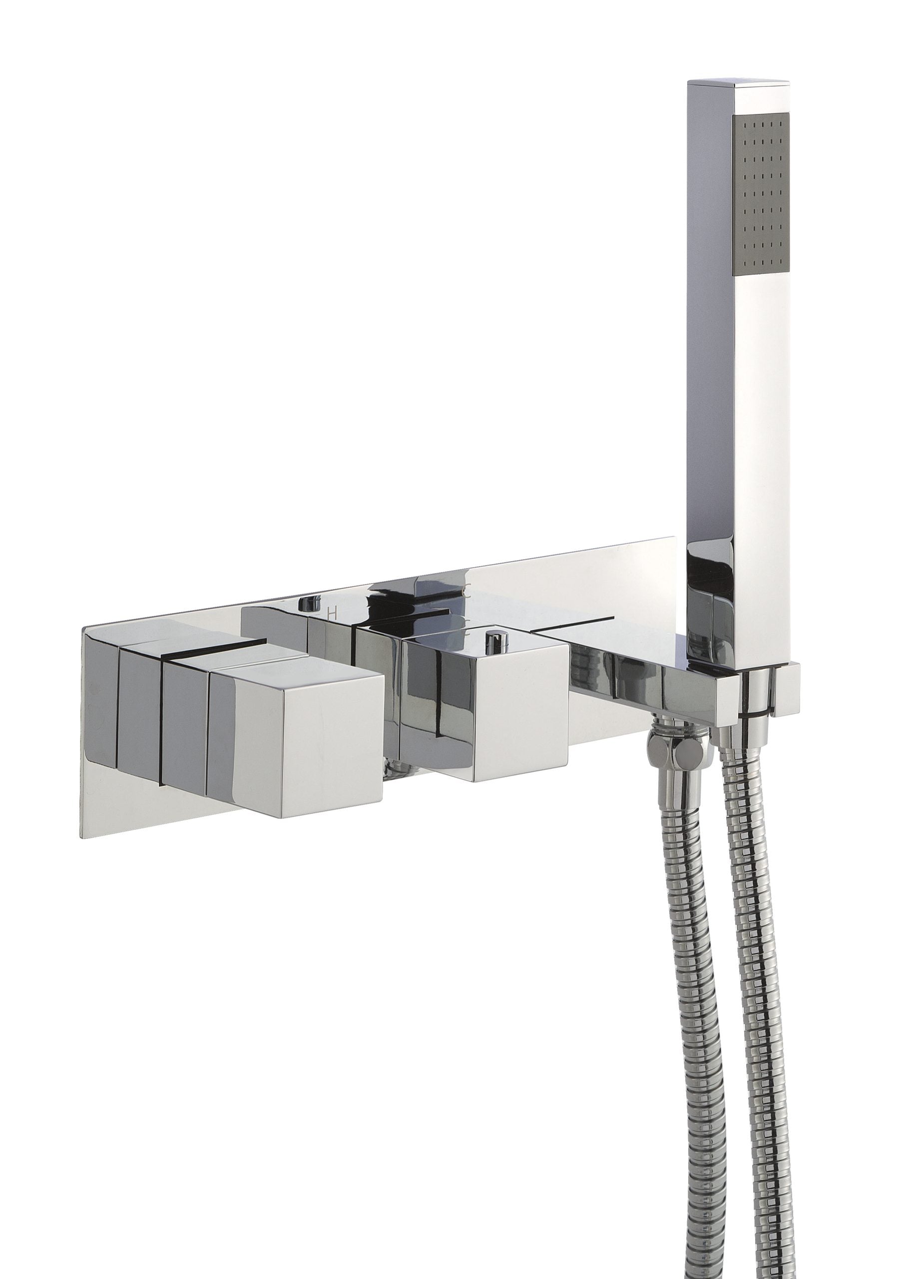 ATHENA THERMOSTATIC CONCEALED 2 OUTLET VALVE WITH HANDSET