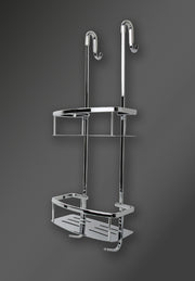 SHOWER CADDY TWO TIER CHROME