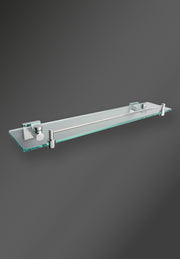 ATLANTA SHELF CLEAR WITH GUARD RAIL CHROME