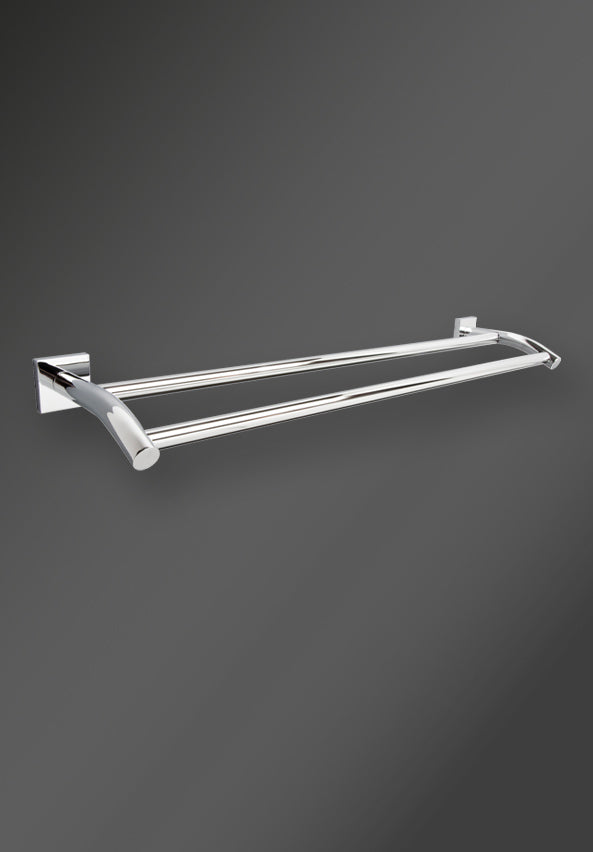 ATLANTA DOUBLE TOWEL RAIL 645MM CHROME