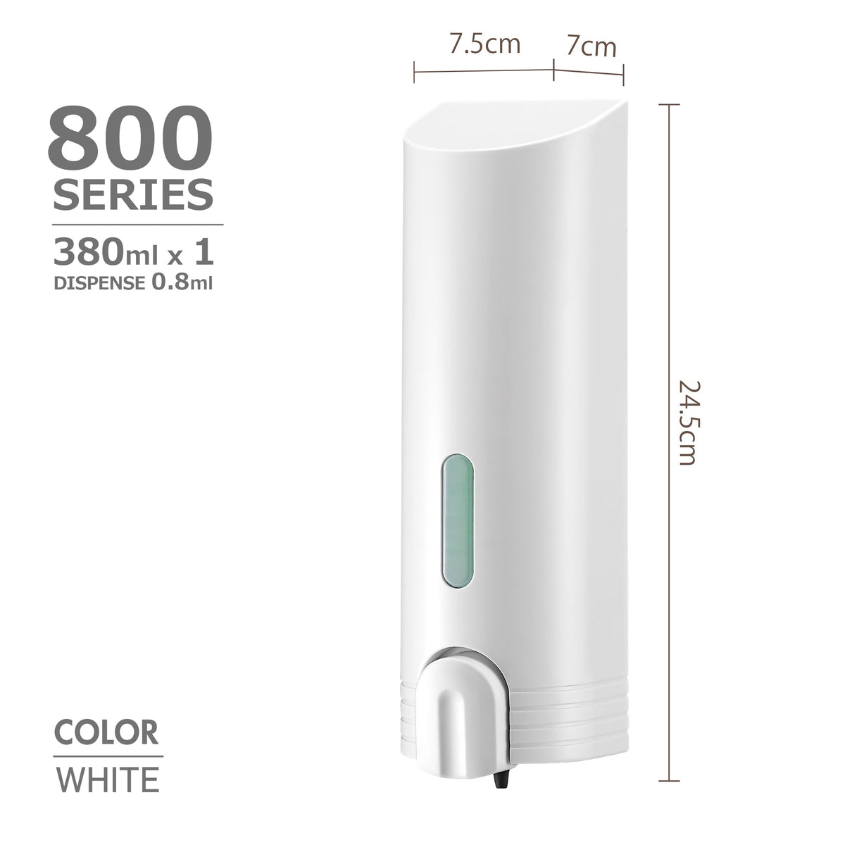 Euroshowers TALL ROUND  Single
