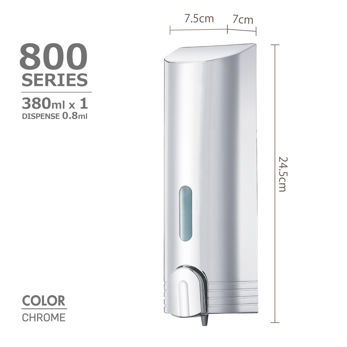 Euroshowers TALL ROUND  Single