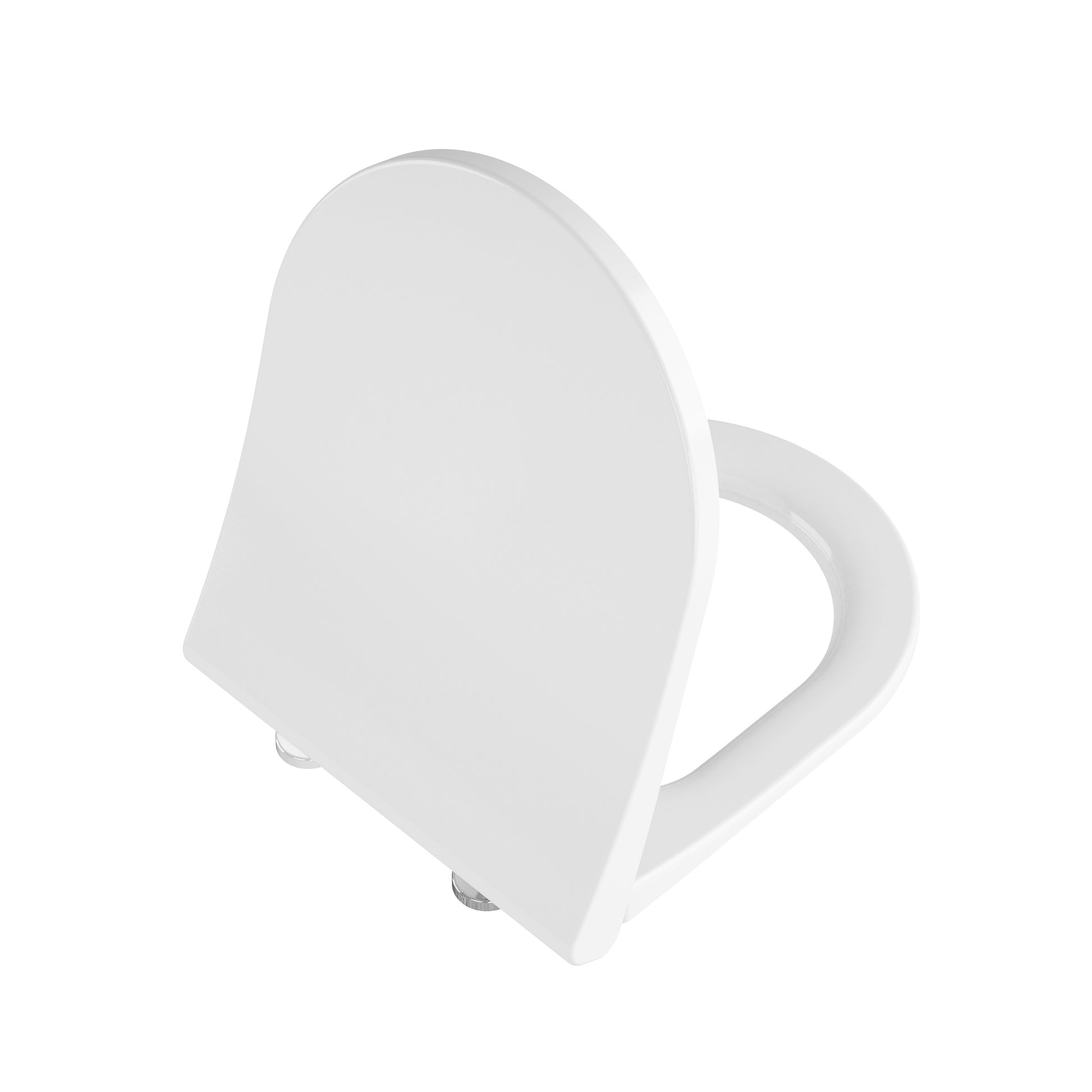 Universal Slim Soft WC Seat-DP-White-Round-Wrap
