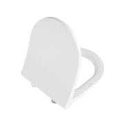 Universal Slim Soft WC Seat-DP-White-Round-Wrap-Quick Release