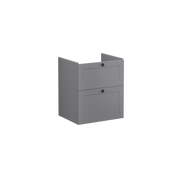 Root Classic Washbasin Unit, with two drawers, Matt Grey, without washbasin