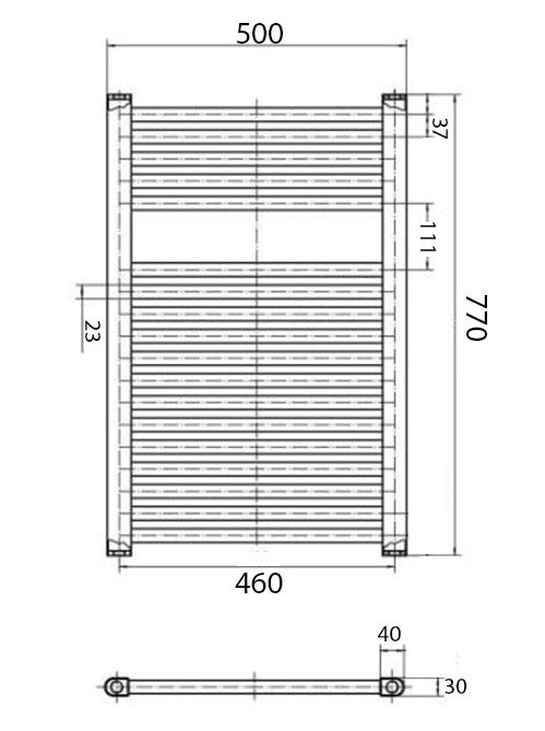 AYDA - 770 x 500 Ladder Rail