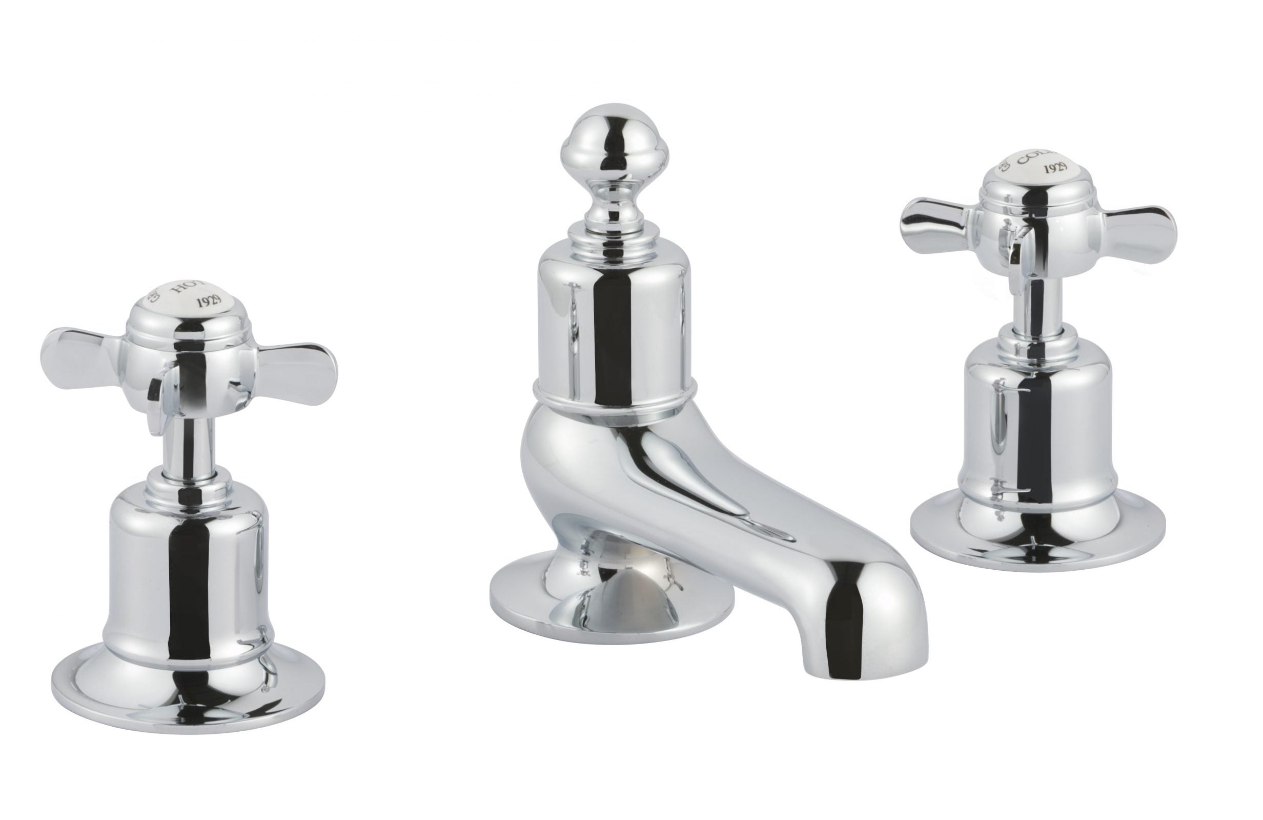 GROSVENOR PINCH 3 HOLE DECK MOUNTED BATH FILLER