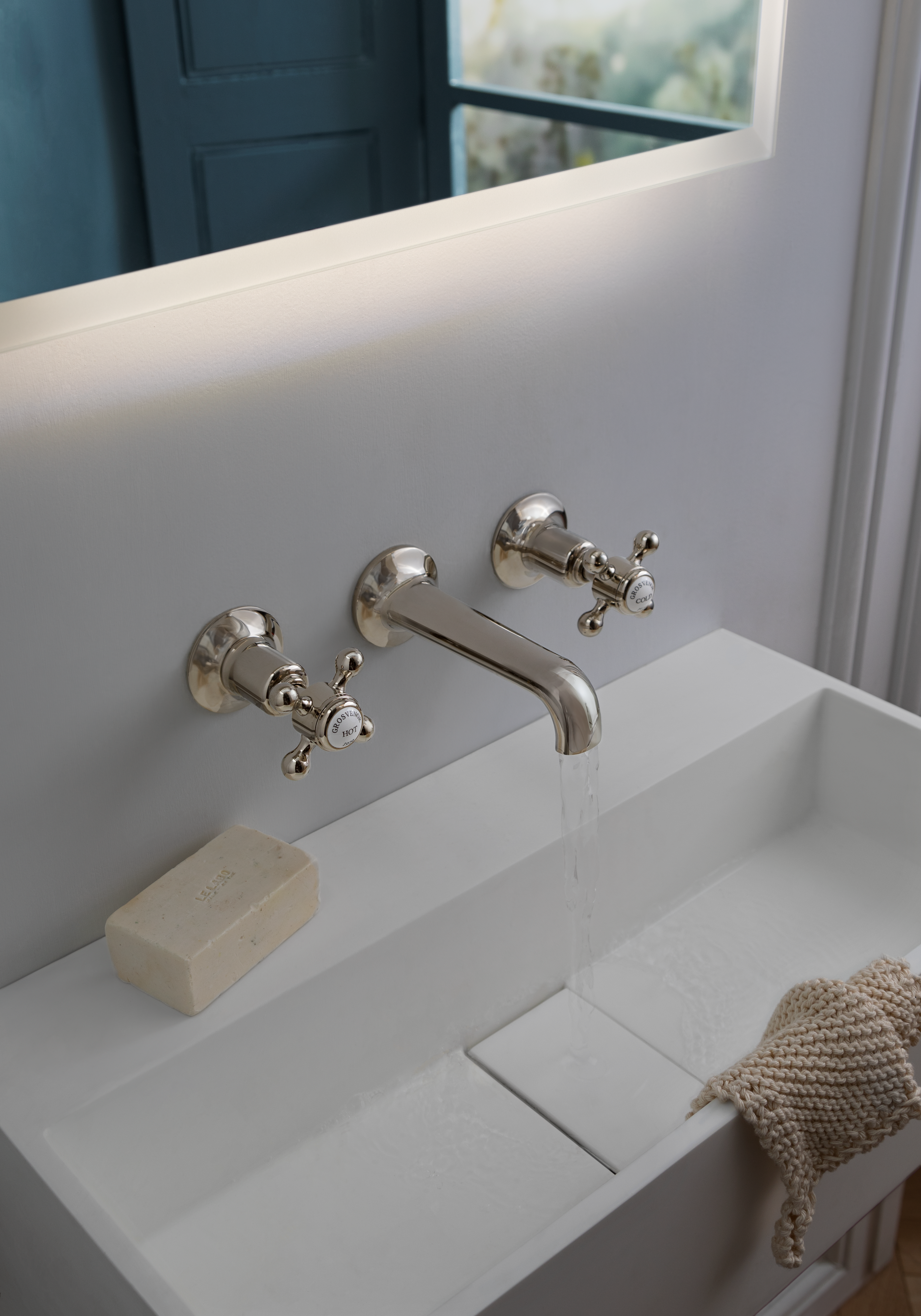 GROSVENOR PINCH 3 HOLE DECK MOUNTED BASIN MIXER