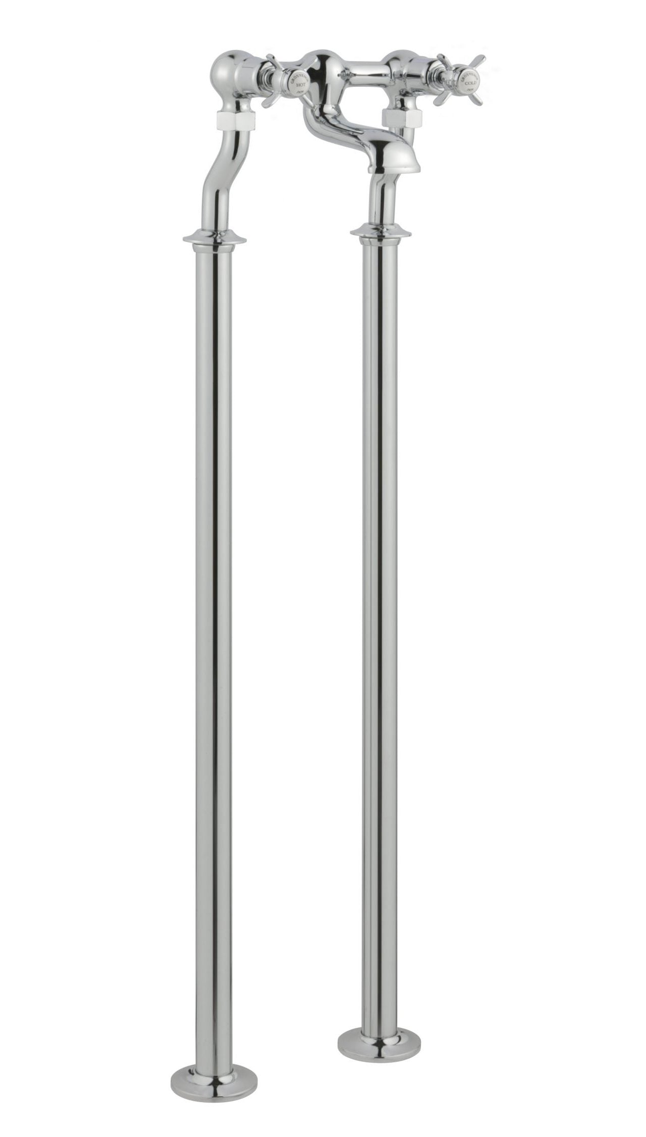 GROSVENOR PINCH FREESTANDING BATH FILLER, CHROME