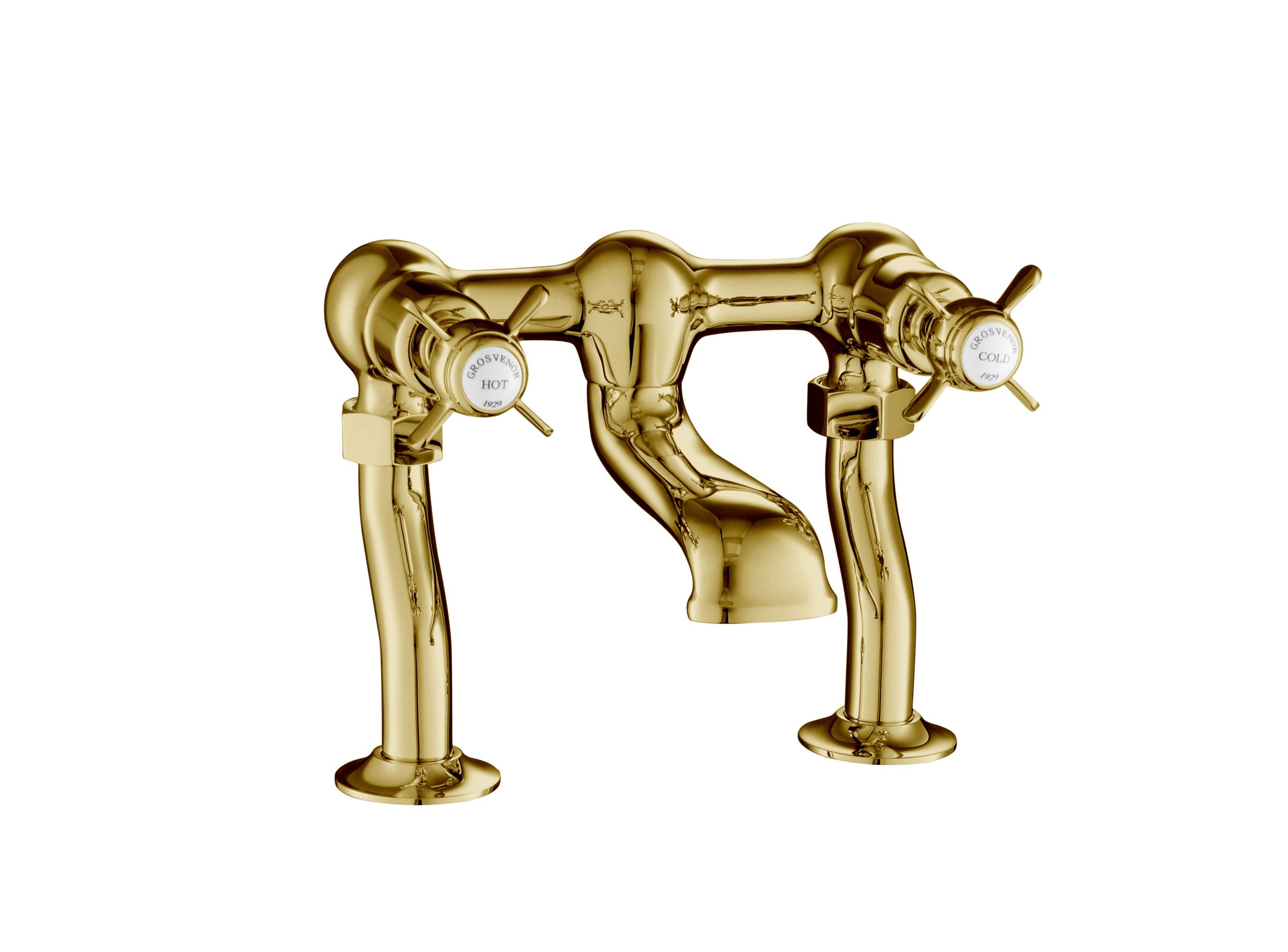 GROSVENOR PINCH DECK MOUNTED BATH FILLER