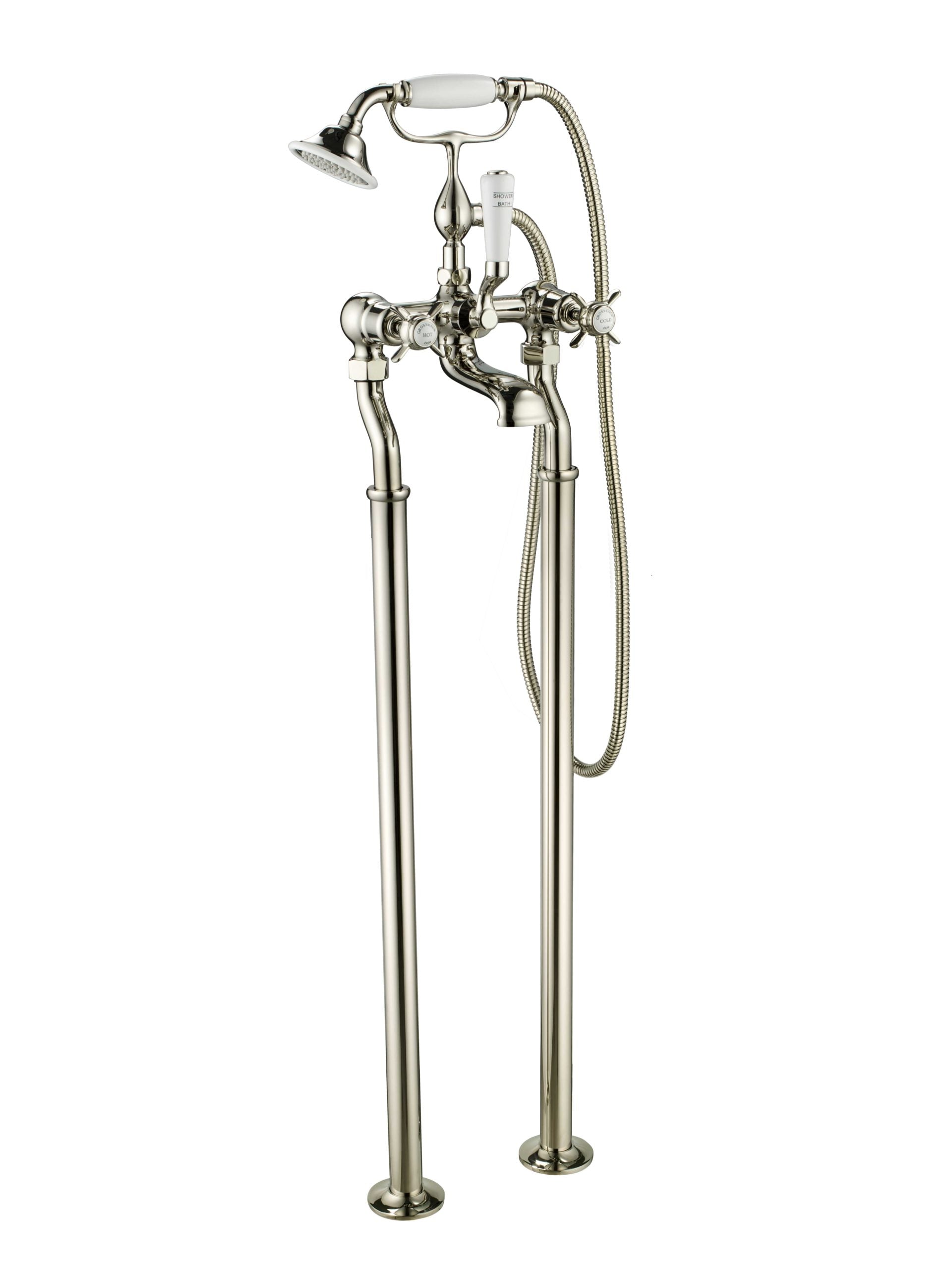 GROSVENOR PINCH FREESTANDING BATH SHOWER MIXER WITH KIT