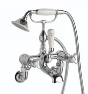 GROSVENOR PINCH BATH SHOWER MIXER WALL MOUNTED WITH KIT