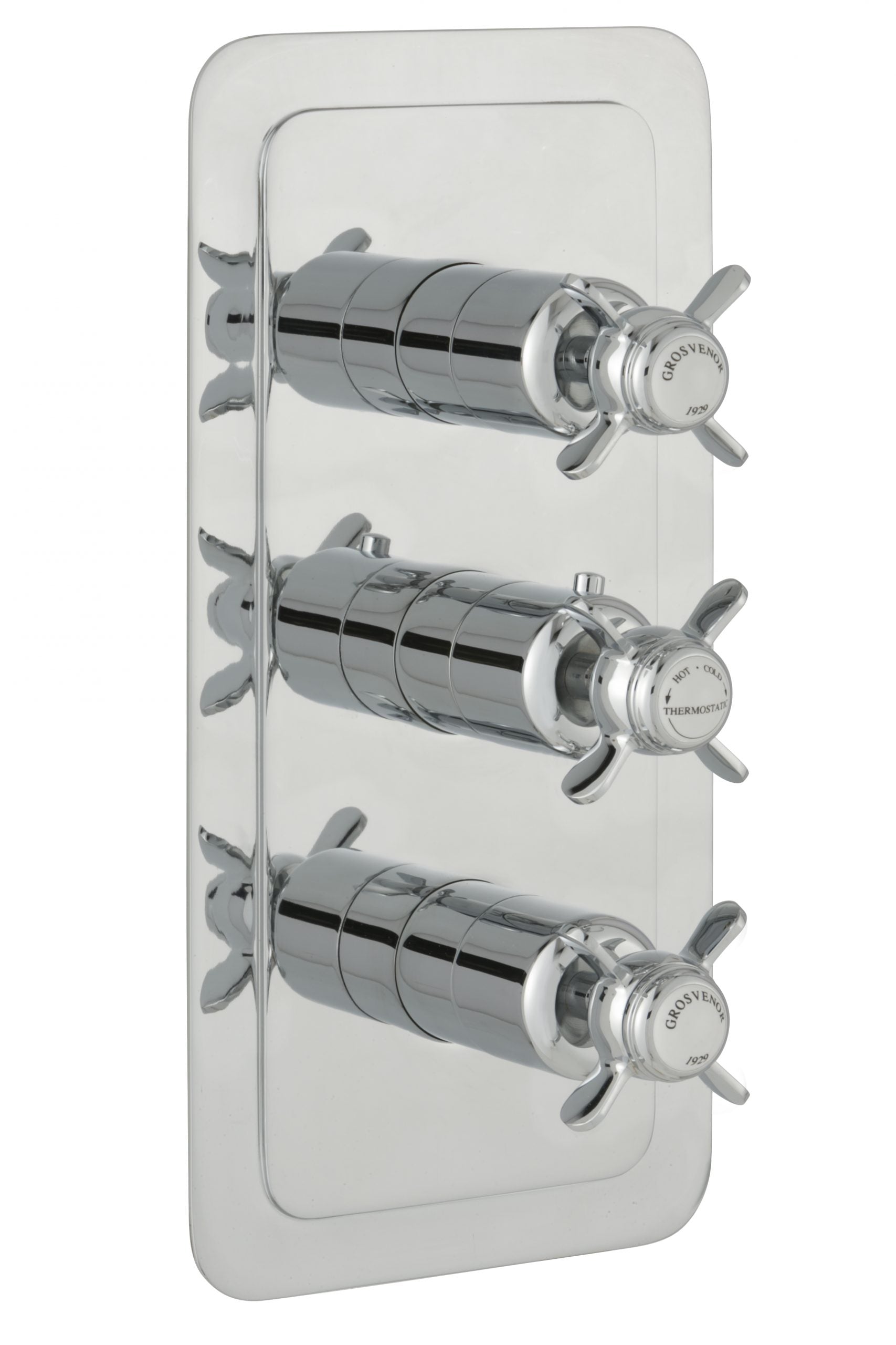 GROSVENOR PINCH THERMOSTATIC CONCEALED 3 OUTLET SHOWER VALVE VERTICAL